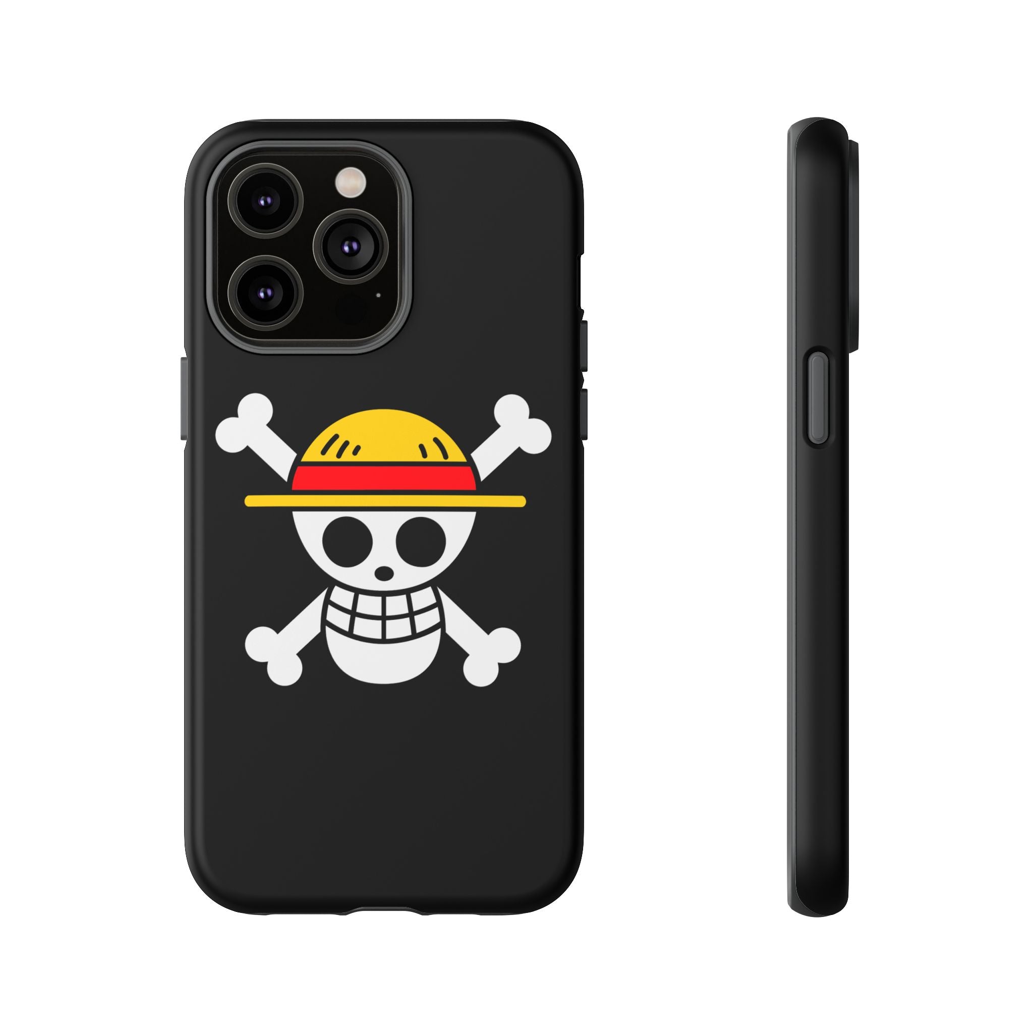 One Piece Straw Hat Skull Phone Case — Anime Pirate Jolly Roger Protective Cover