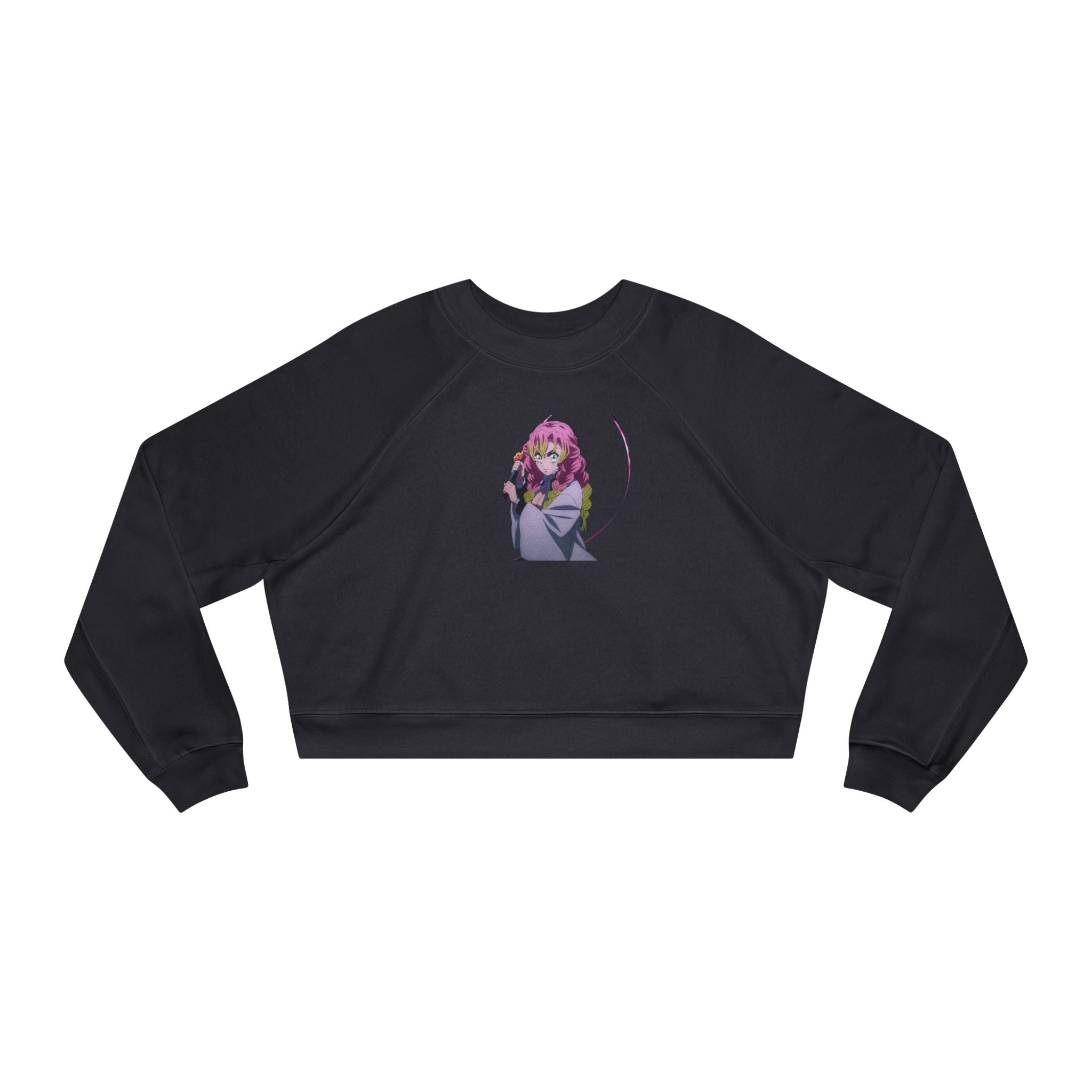 Demon Slayer Cropped Pullover — Love hashira mitsuri Graphic