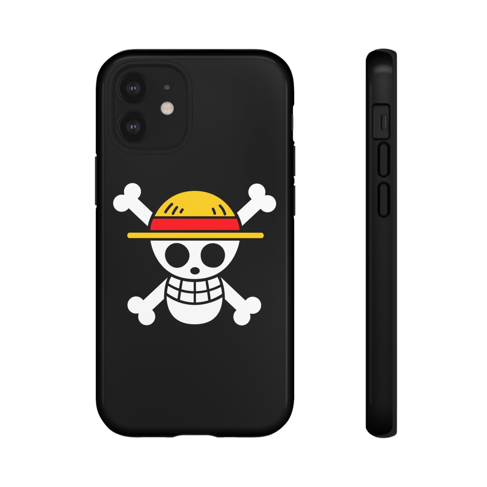 One Piece Straw Hat Skull Phone Case — Anime Pirate Jolly Roger Protective Cover