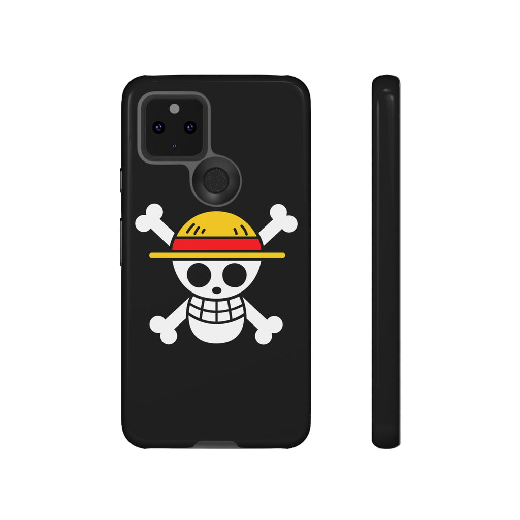 One Piece Straw Hat Skull Phone Case — Anime Pirate Jolly Roger Protective Cover