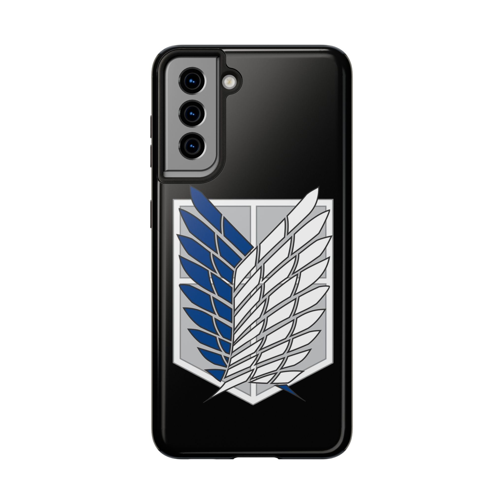 Attack On Titan Survey Corps Tough Phone Case — Anime Wings Emblem Protective iPhone Cover