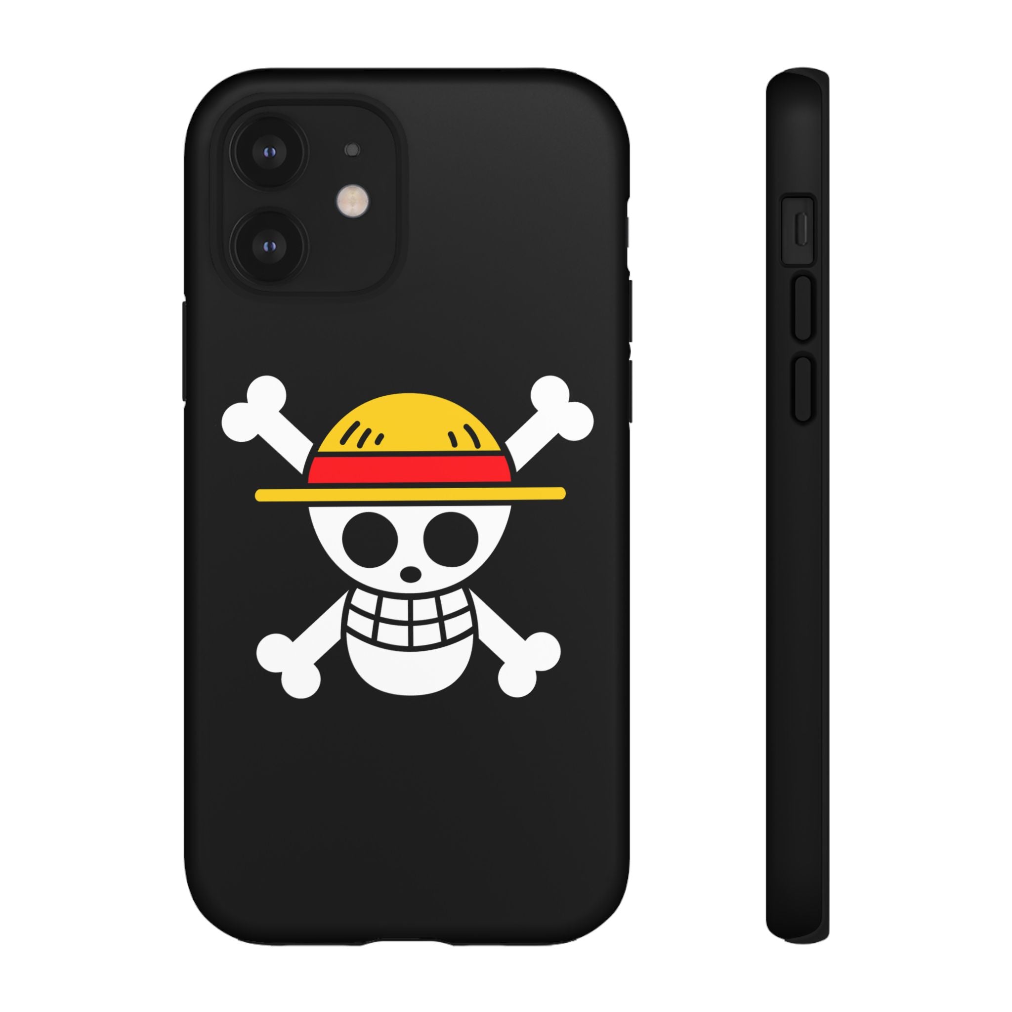 One Piece Straw Hat Skull Phone Case — Anime Pirate Jolly Roger Protective Cover