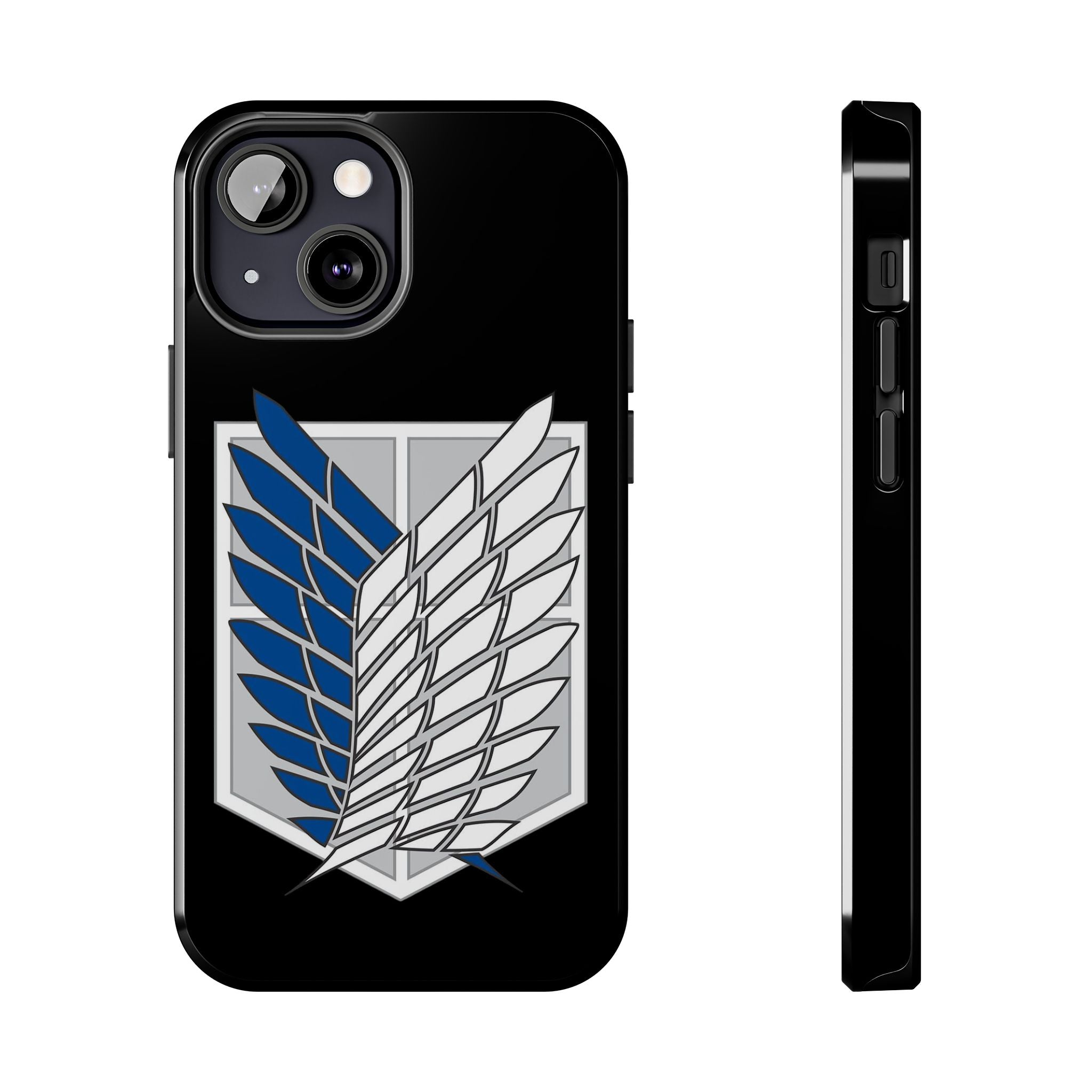 Attack On Titan Survey Corps Tough Phone Case — Anime Wings Emblem Protective iPhone Cover