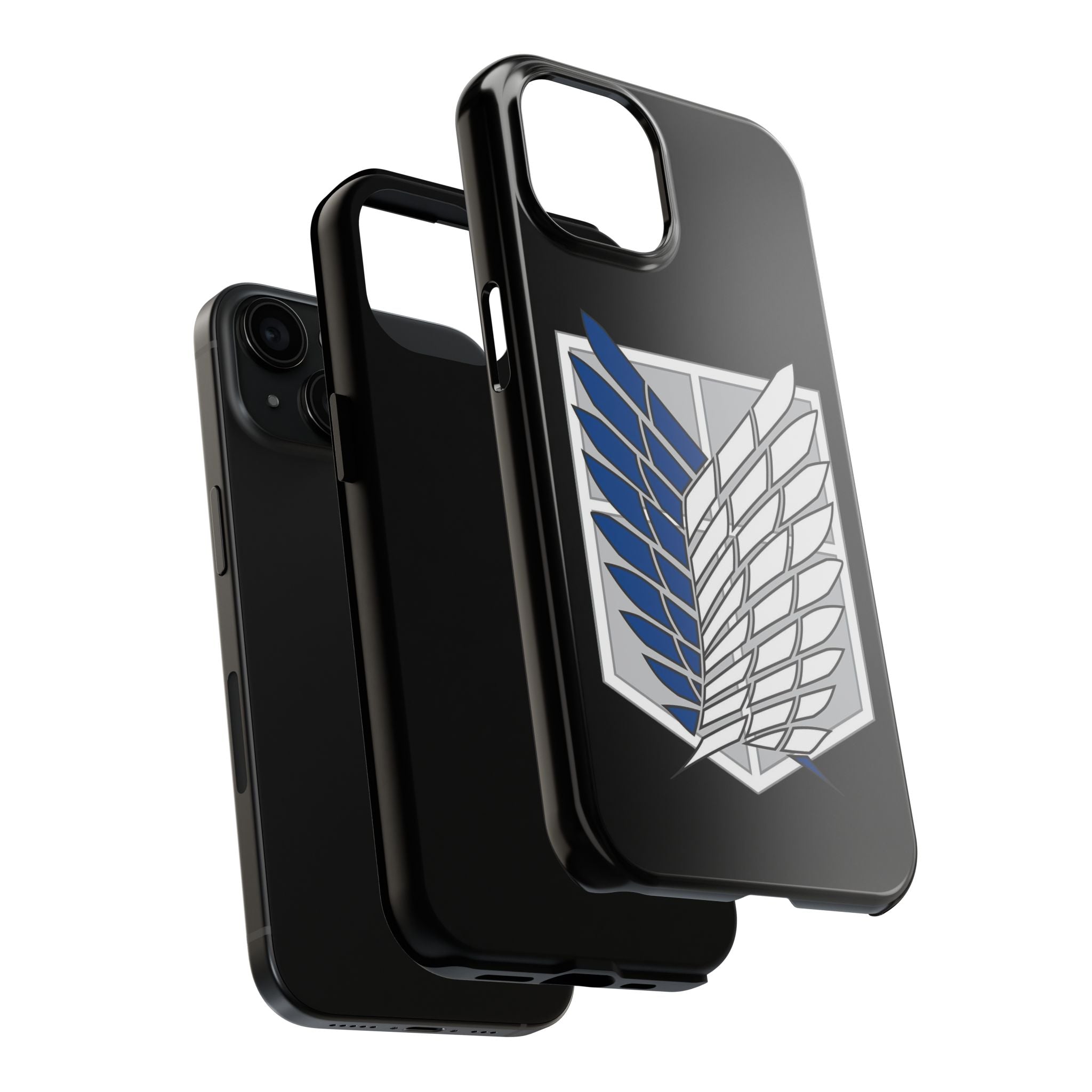 Attack On Titan Survey Corps Tough Phone Case — Anime Wings Emblem Protective iPhone Cover