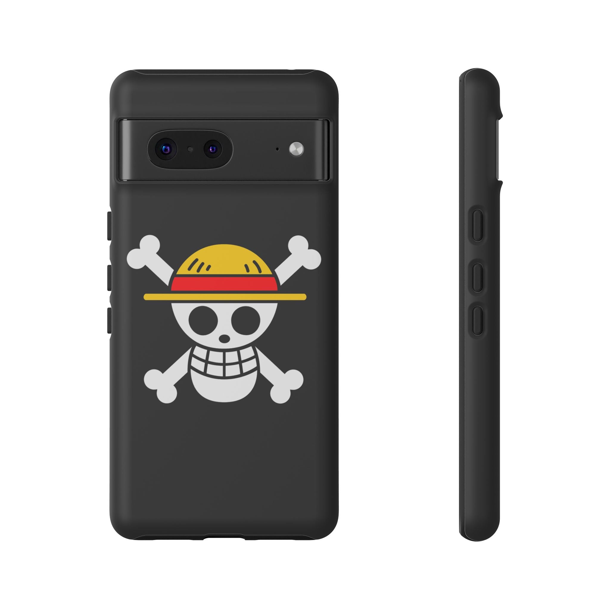 One Piece Straw Hat Skull Phone Case — Anime Pirate Jolly Roger Protective Cover