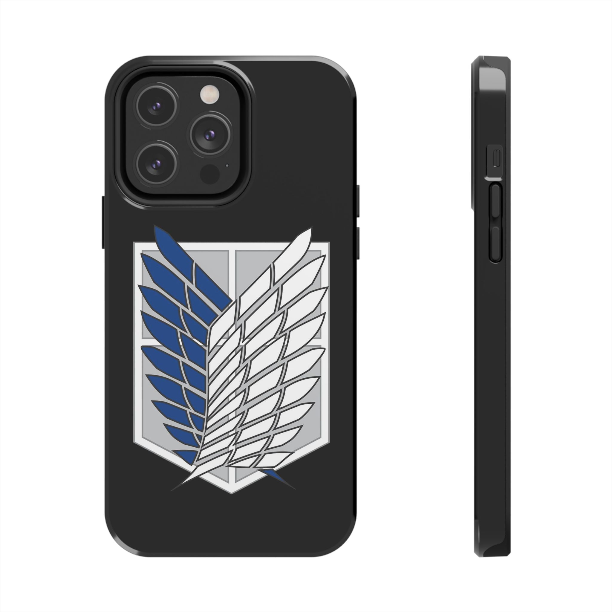 Attack On Titan Survey Corps Tough Phone Case — Anime Wings Emblem Protective iPhone Cover