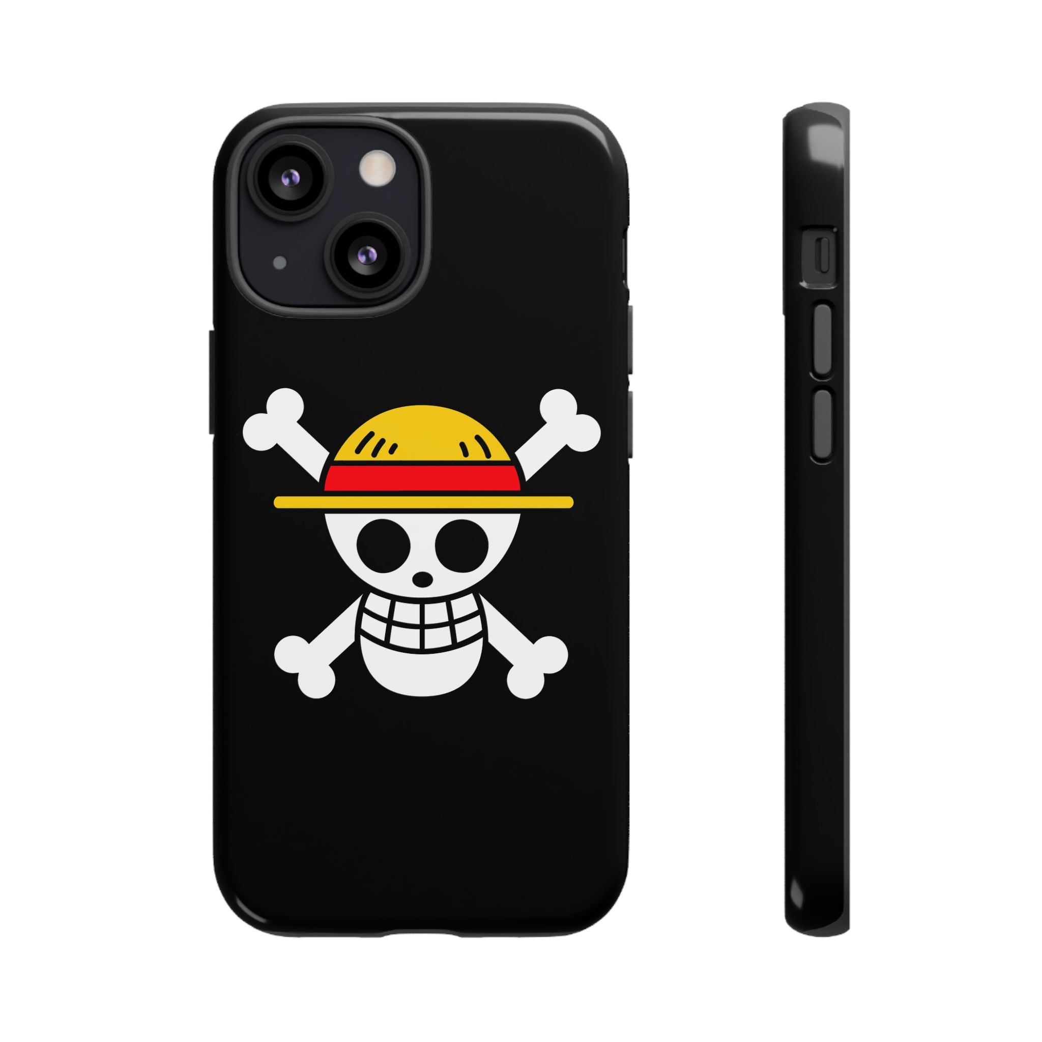 One Piece Straw Hat Skull Phone Case — Anime Pirate Jolly Roger Protective Cover