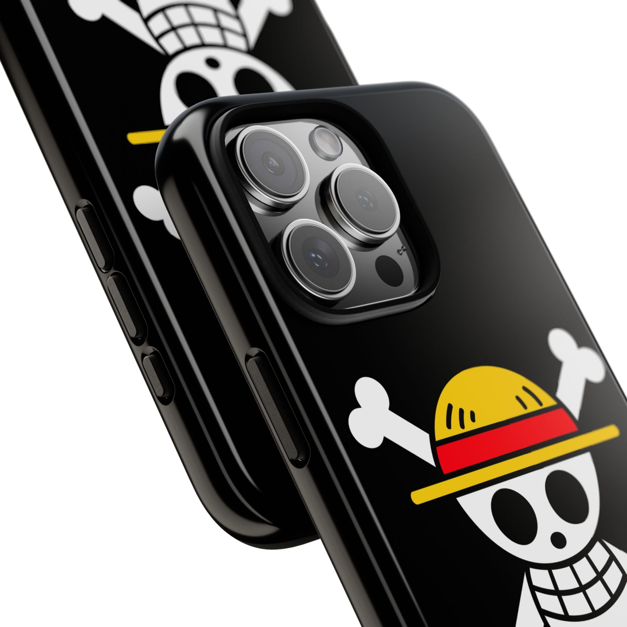 One Piece Straw Hat Skull Phone Case — Anime Pirate Jolly Roger Protective Cover