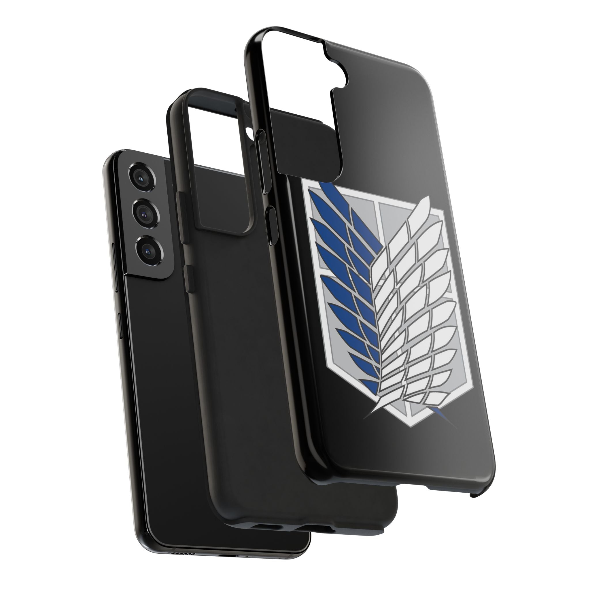 Attack On Titan Survey Corps Tough Phone Case — Anime Wings Emblem Protective iPhone Cover