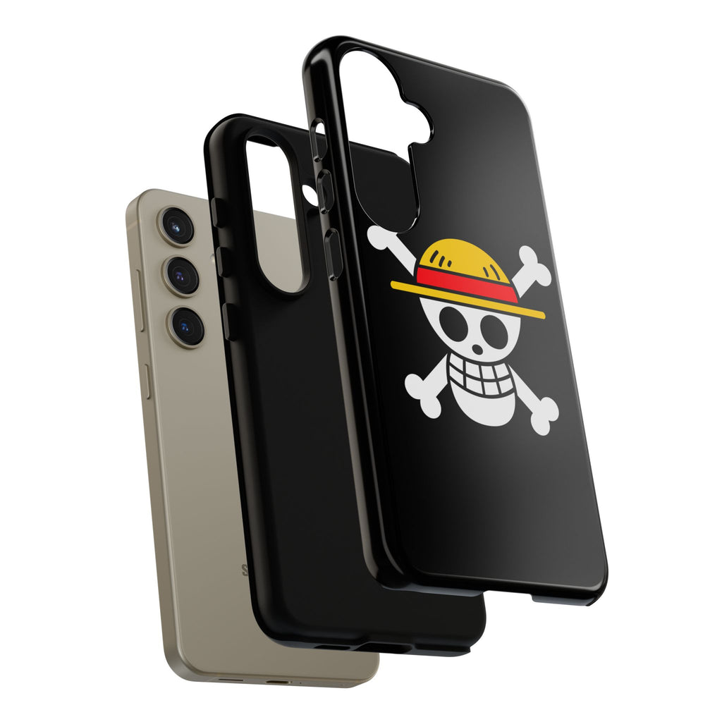 One Piece Straw Hat Skull Phone Case — Anime Pirate Jolly Roger Protective Cover