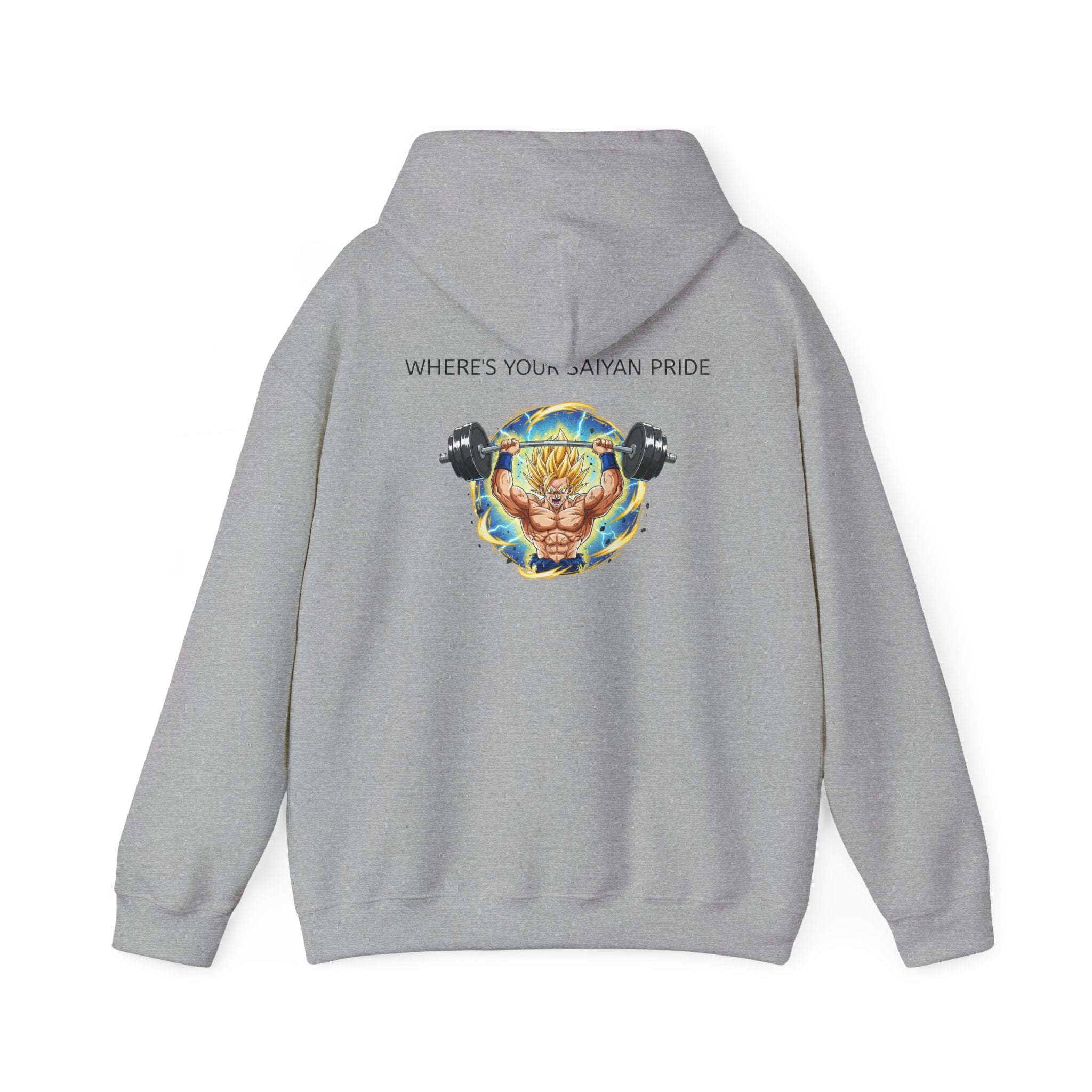 Dragon Ball Z Hoodie — "Where's Your Saiyan Pride" Graphic Pullover