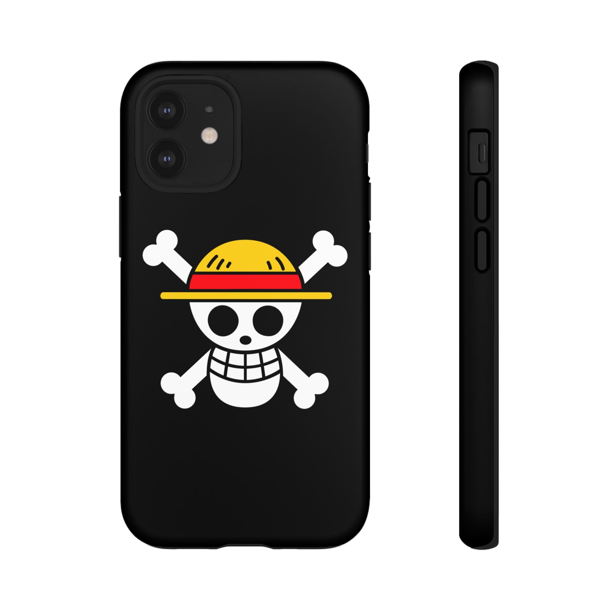 One Piece Straw Hat Skull Phone Case — Anime Pirate Jolly Roger Protective Cover