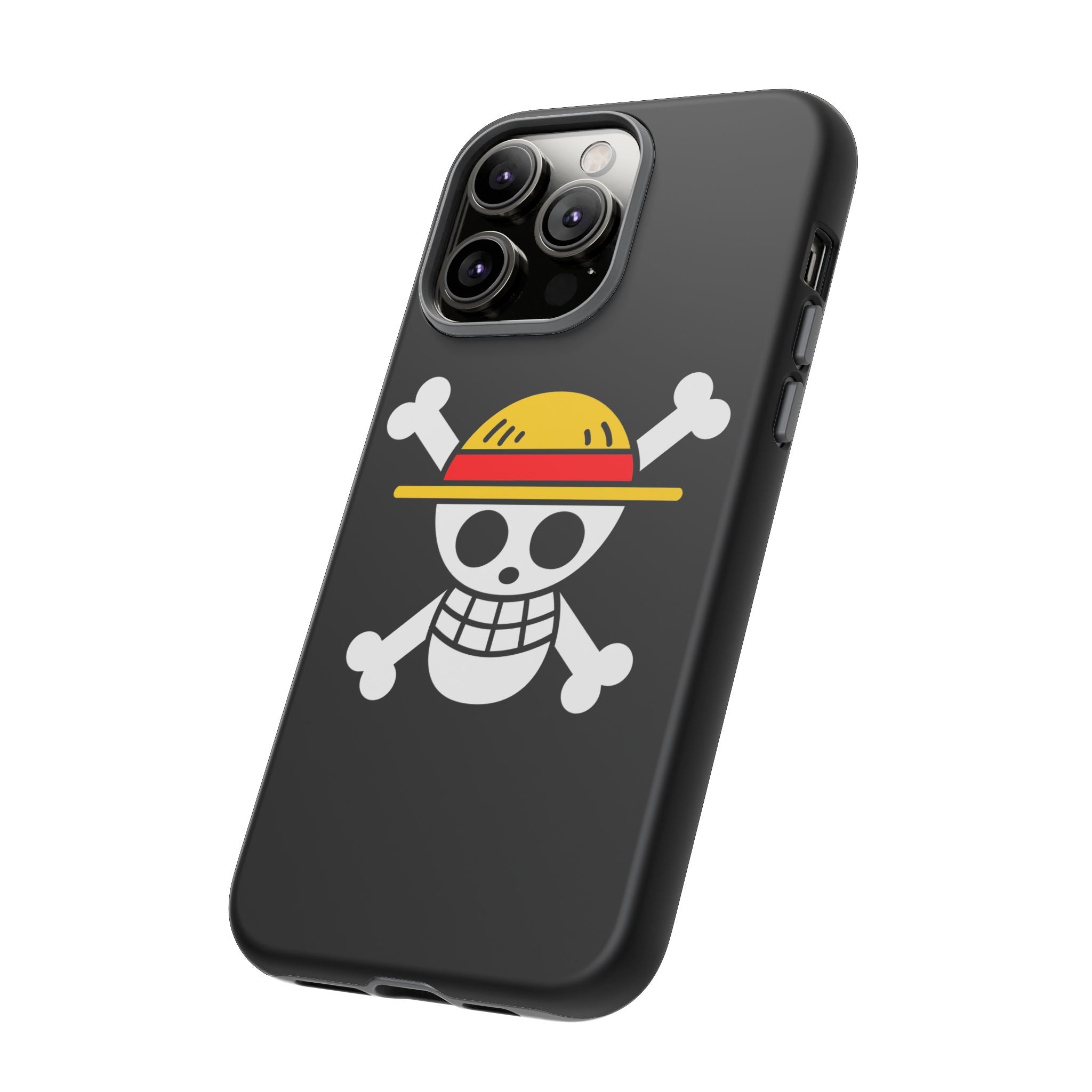 One Piece Straw Hat Skull Phone Case — Anime Pirate Jolly Roger Protective Cover