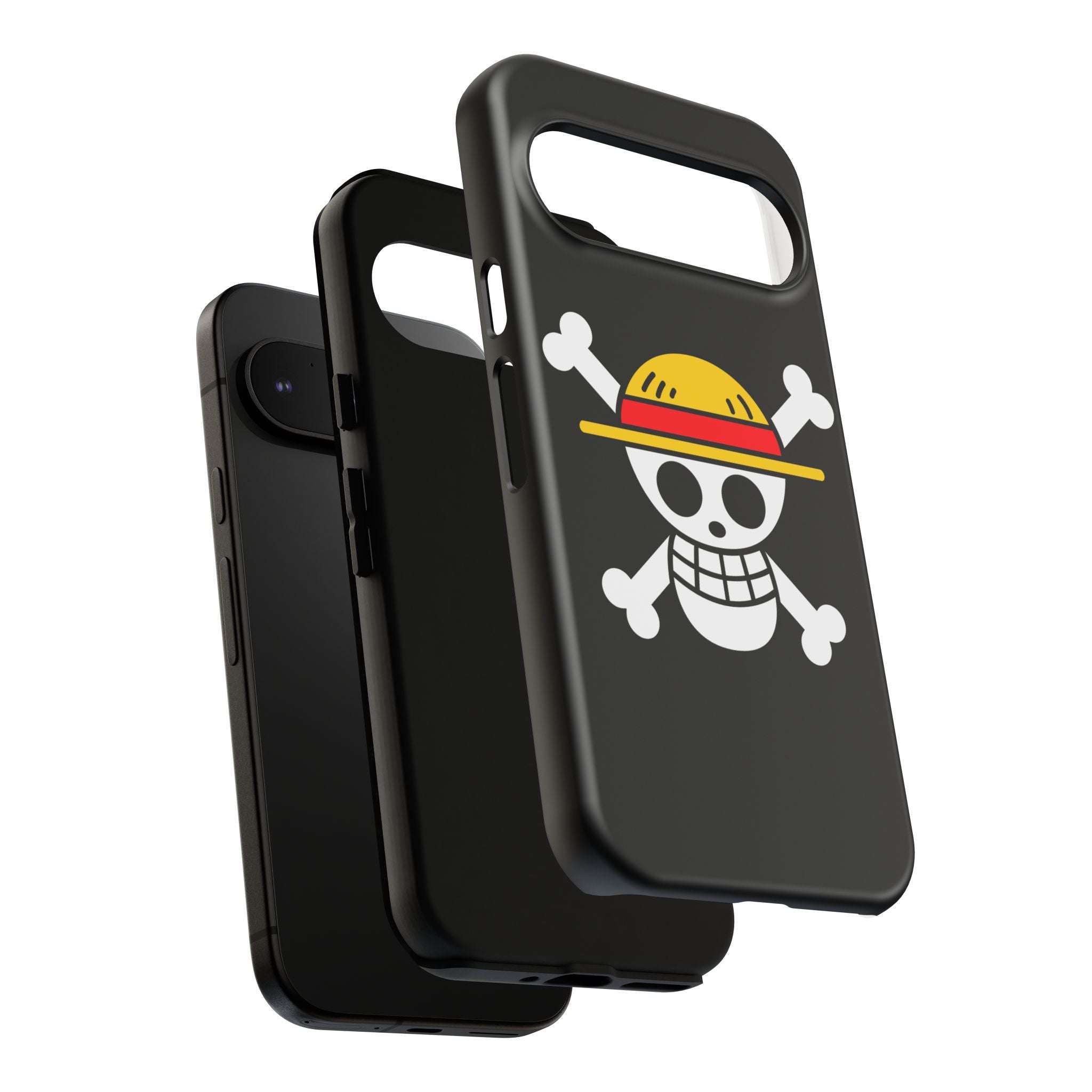 One Piece Straw Hat Skull Phone Case — Anime Pirate Jolly Roger Protective Cover
