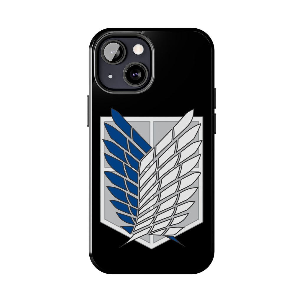 Attack On Titan Survey Corps Tough Phone Case — Anime Wings Emblem Protective iPhone Cover