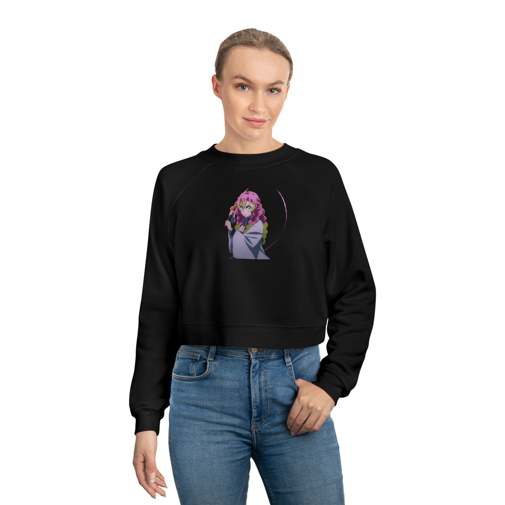 Demon Slayer Cropped Pullover — Love hashira mitsuri Graphic