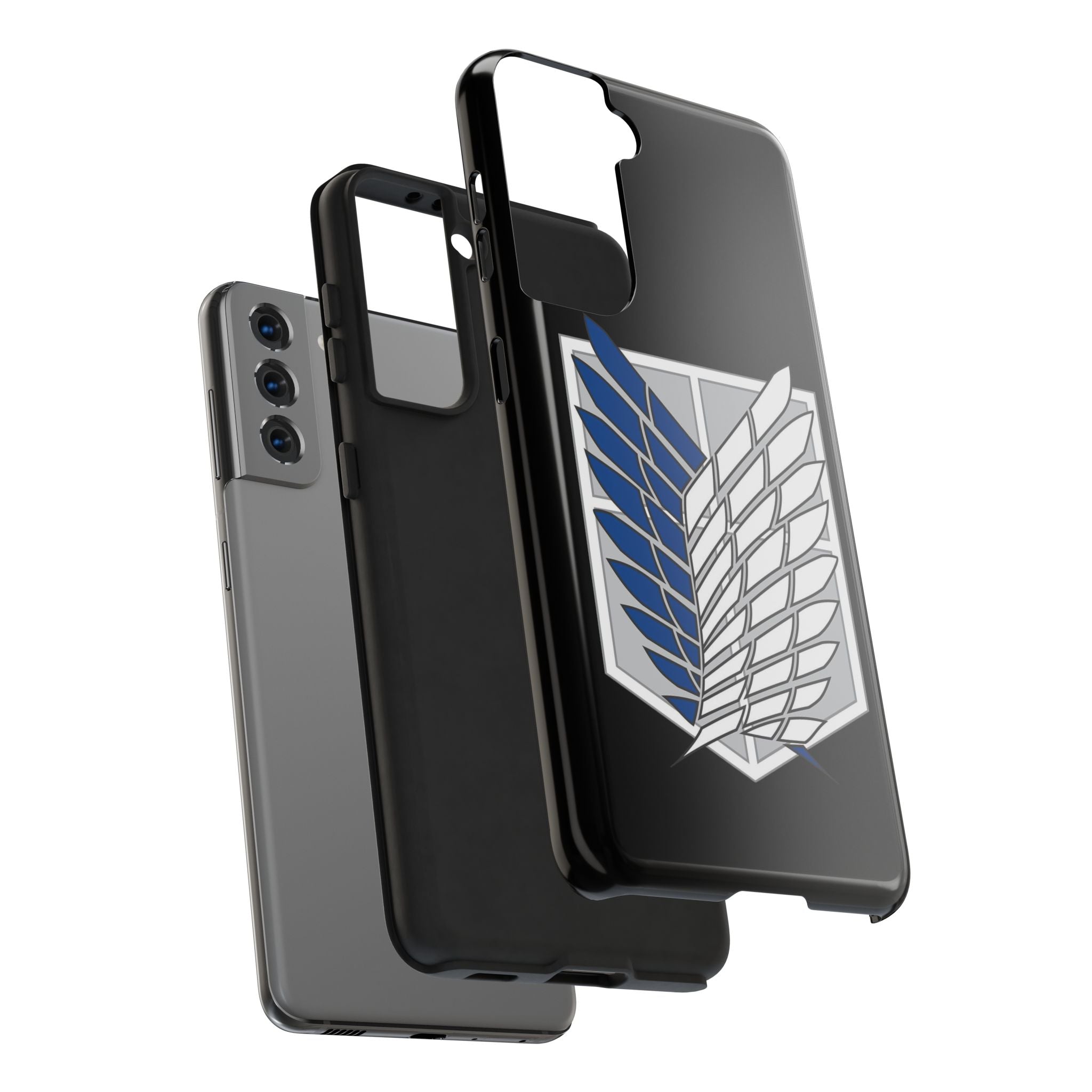 Attack On Titan Survey Corps Tough Phone Case — Anime Wings Emblem Protective iPhone Cover