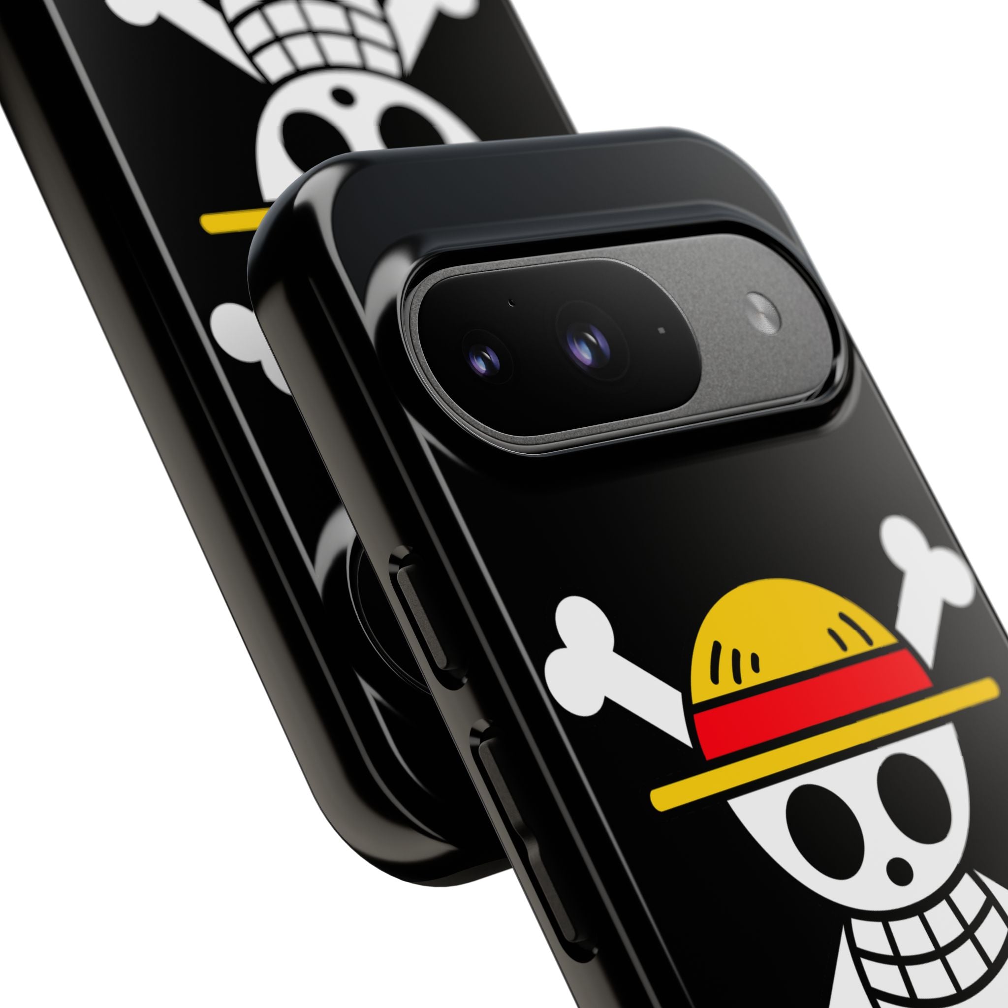 One Piece Straw Hat Skull Phone Case — Anime Pirate Jolly Roger Protective Cover
