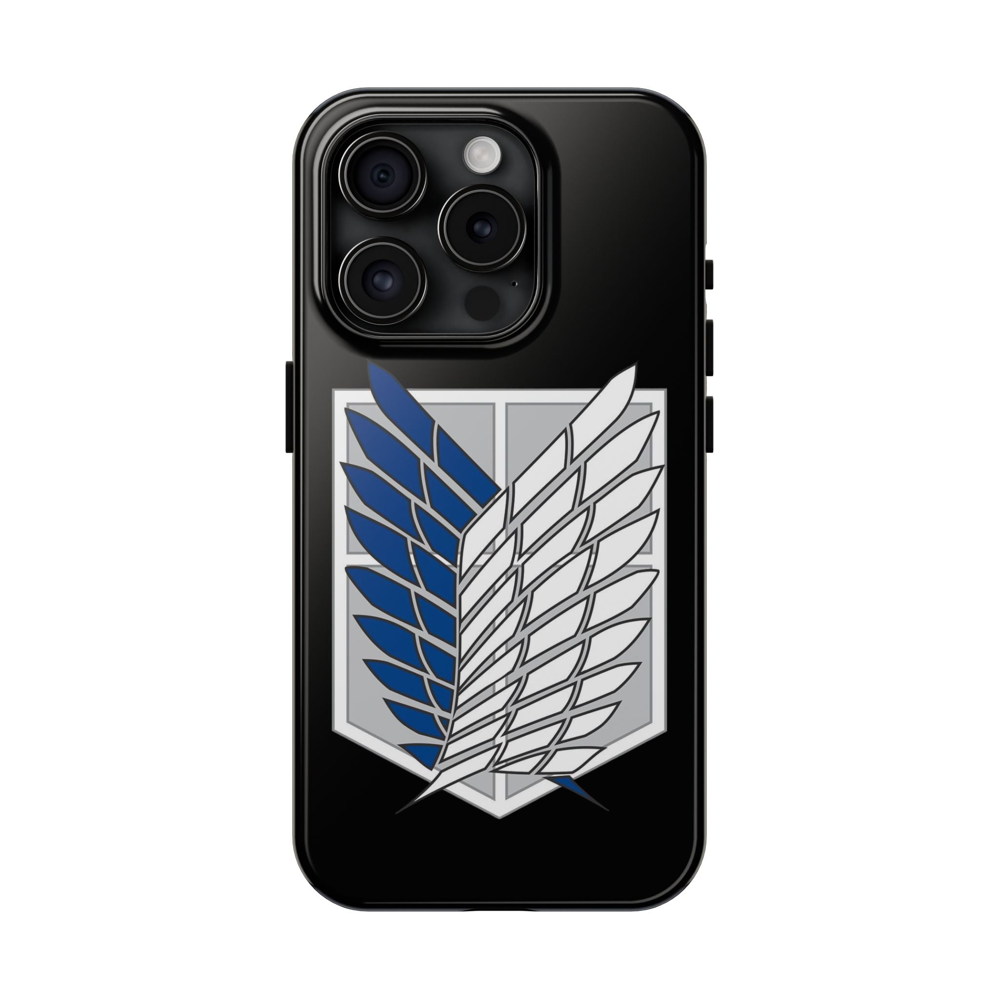 Attack On Titan Survey Corps Tough Phone Case — Anime Wings Emblem Protective iPhone Cover