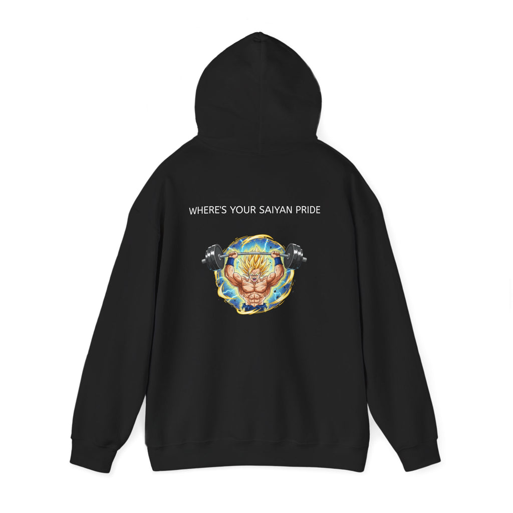 Dragon Ball Z Hoodie — "Where's Your Saiyan Pride" Graphic Pullover