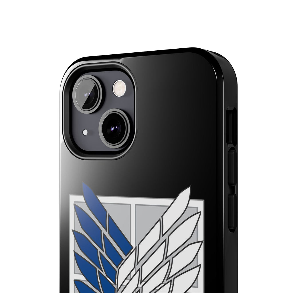 Attack On Titan Survey Corps Tough Phone Case — Anime Wings Emblem Protective iPhone Cover