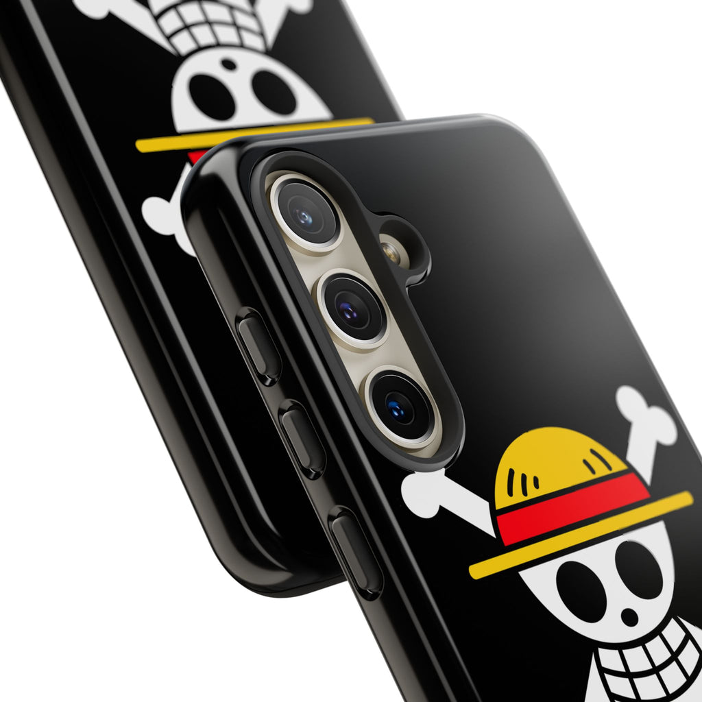 One Piece Straw Hat Skull Phone Case — Anime Pirate Jolly Roger Protective Cover