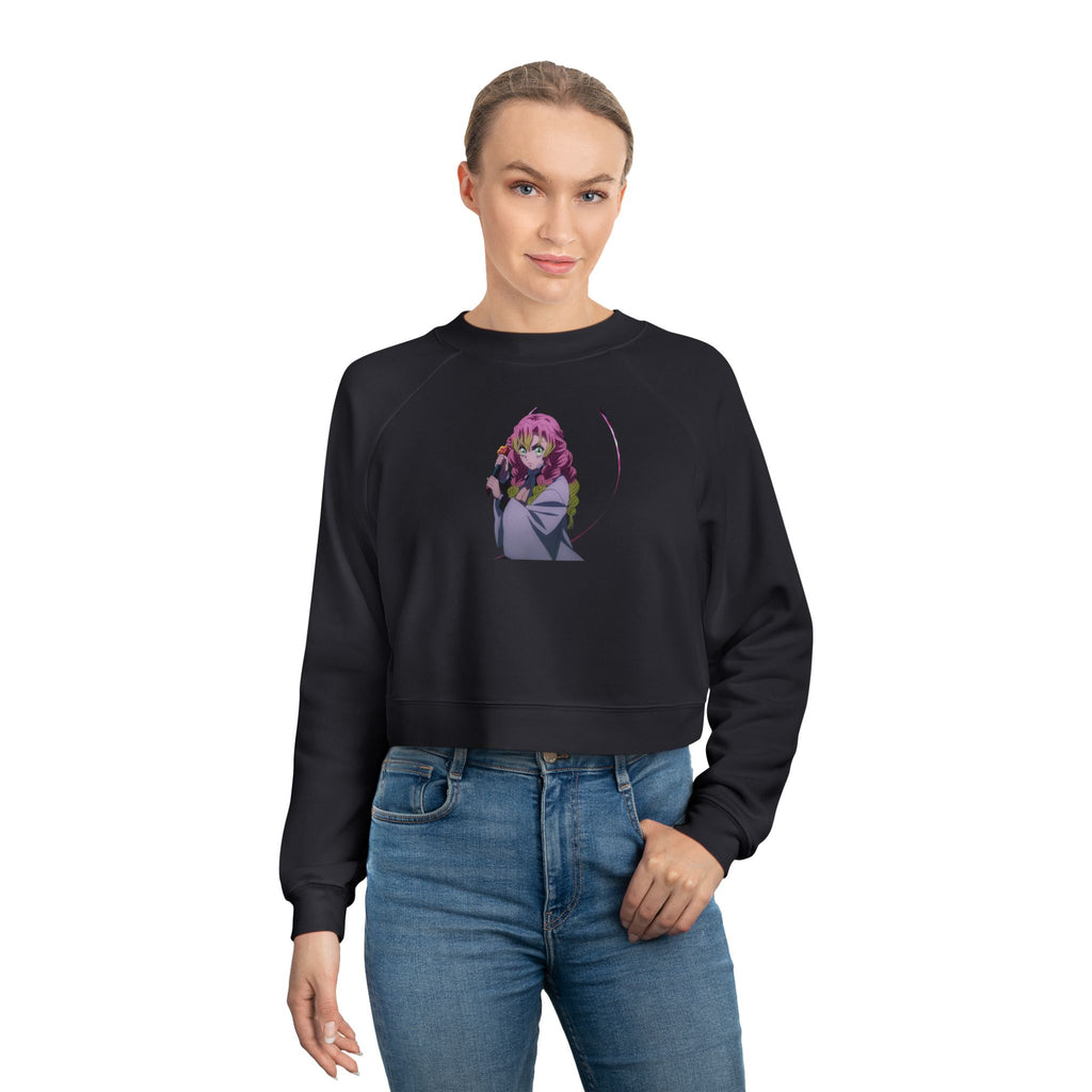Demon Slayer Cropped Pullover — Love hashira mitsuri Graphic