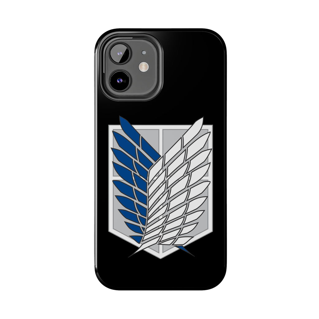 Attack On Titan Survey Corps Tough Phone Case — Anime Wings Emblem Protective iPhone Cover