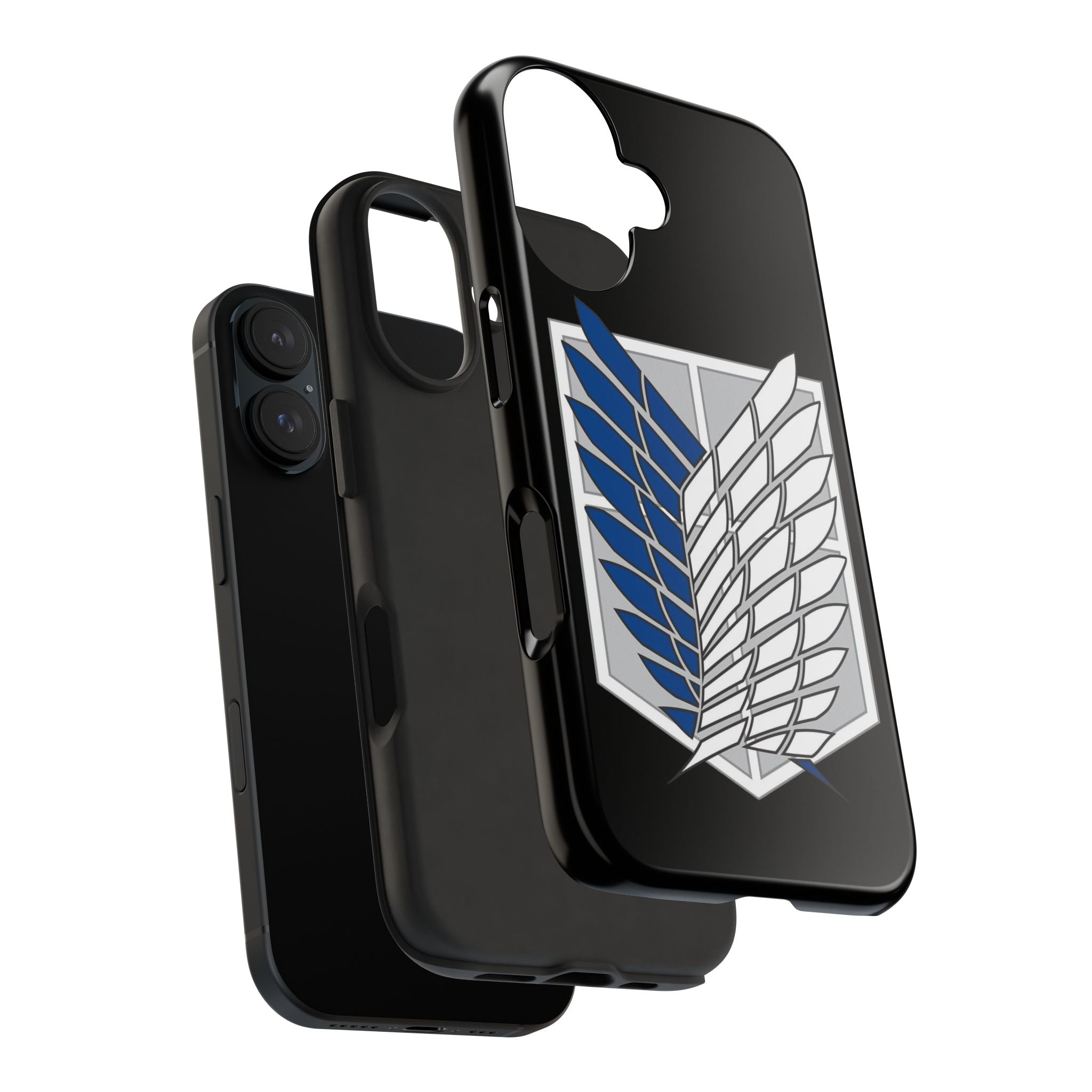 Attack On Titan Survey Corps Tough Phone Case — Anime Wings Emblem Protective iPhone Cover