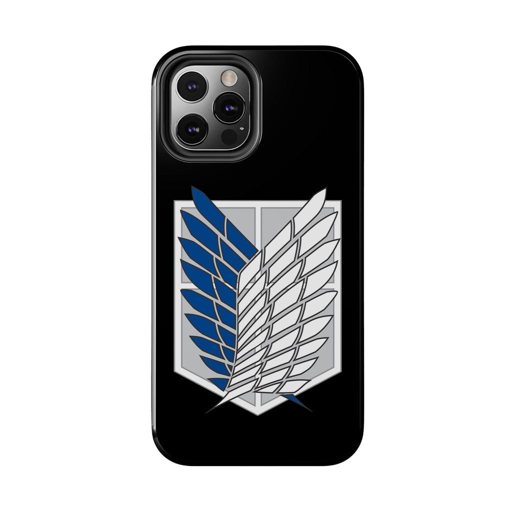 Attack On Titan Survey Corps Tough Phone Case — Anime Wings Emblem Protective iPhone Cover