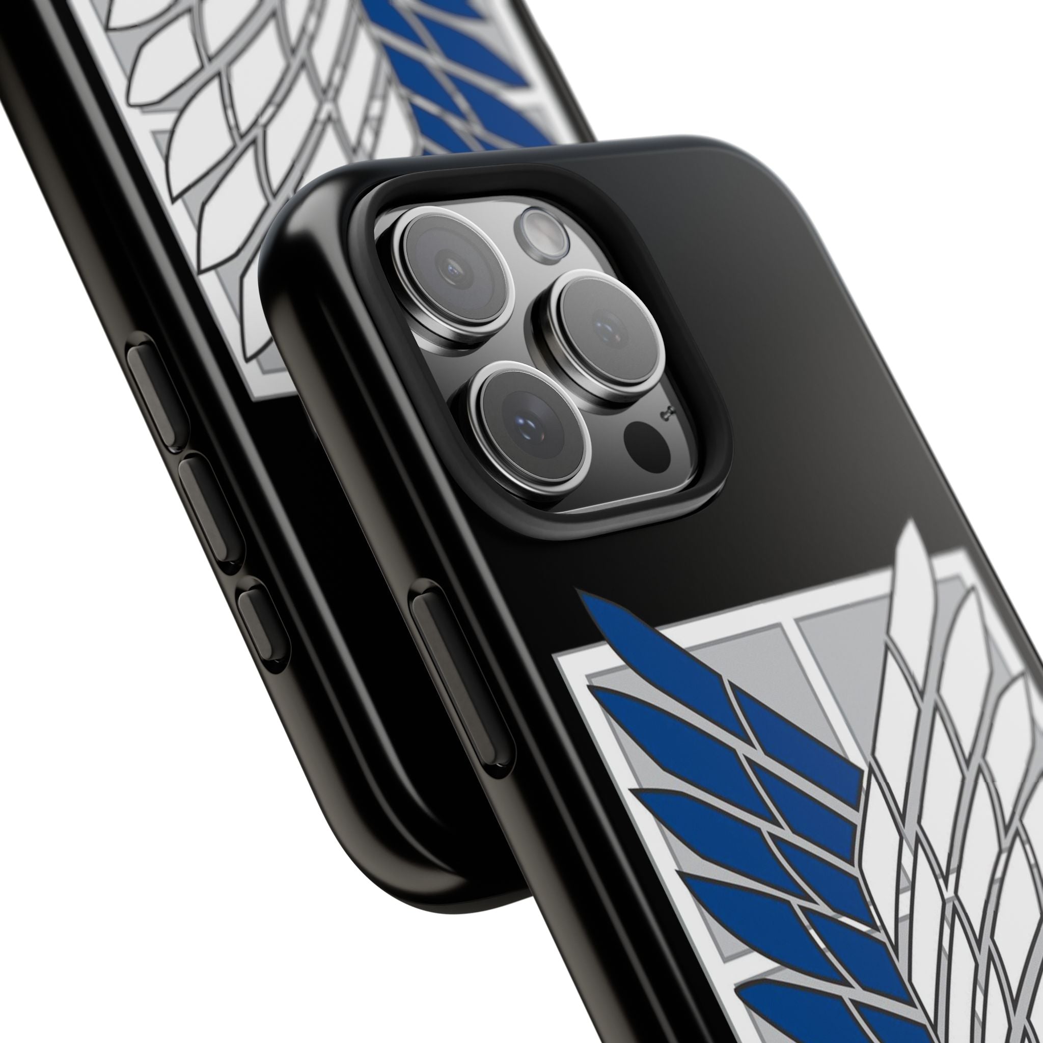 Attack On Titan Survey Corps Tough Phone Case — Anime Wings Emblem Protective iPhone Cover