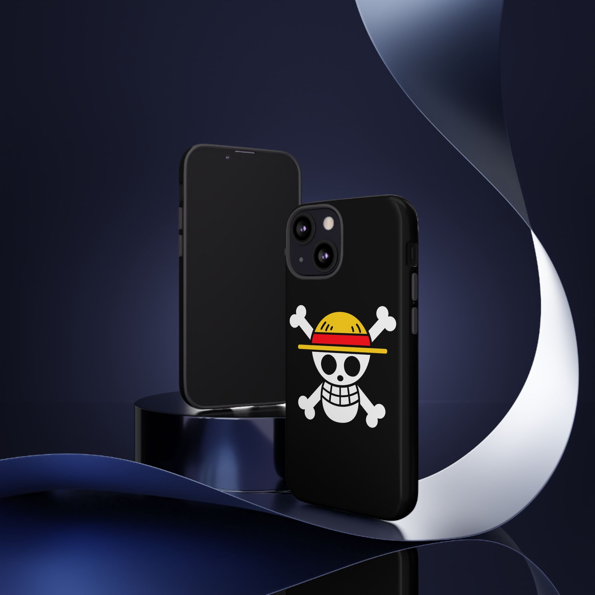 One Piece Straw Hat Skull Phone Case — Anime Pirate Jolly Roger Protective Cover