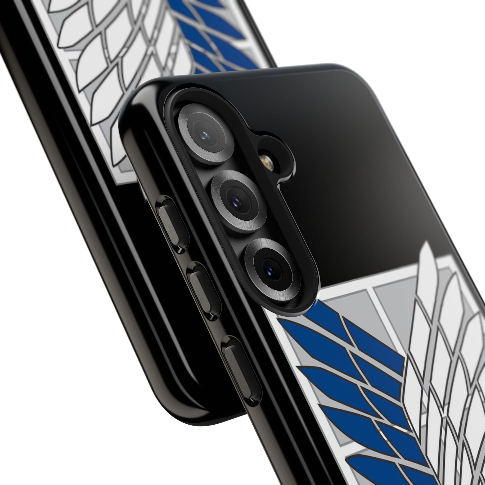 Attack On Titan Survey Corps Tough Phone Case — Anime Wings Emblem Protective iPhone Cover
