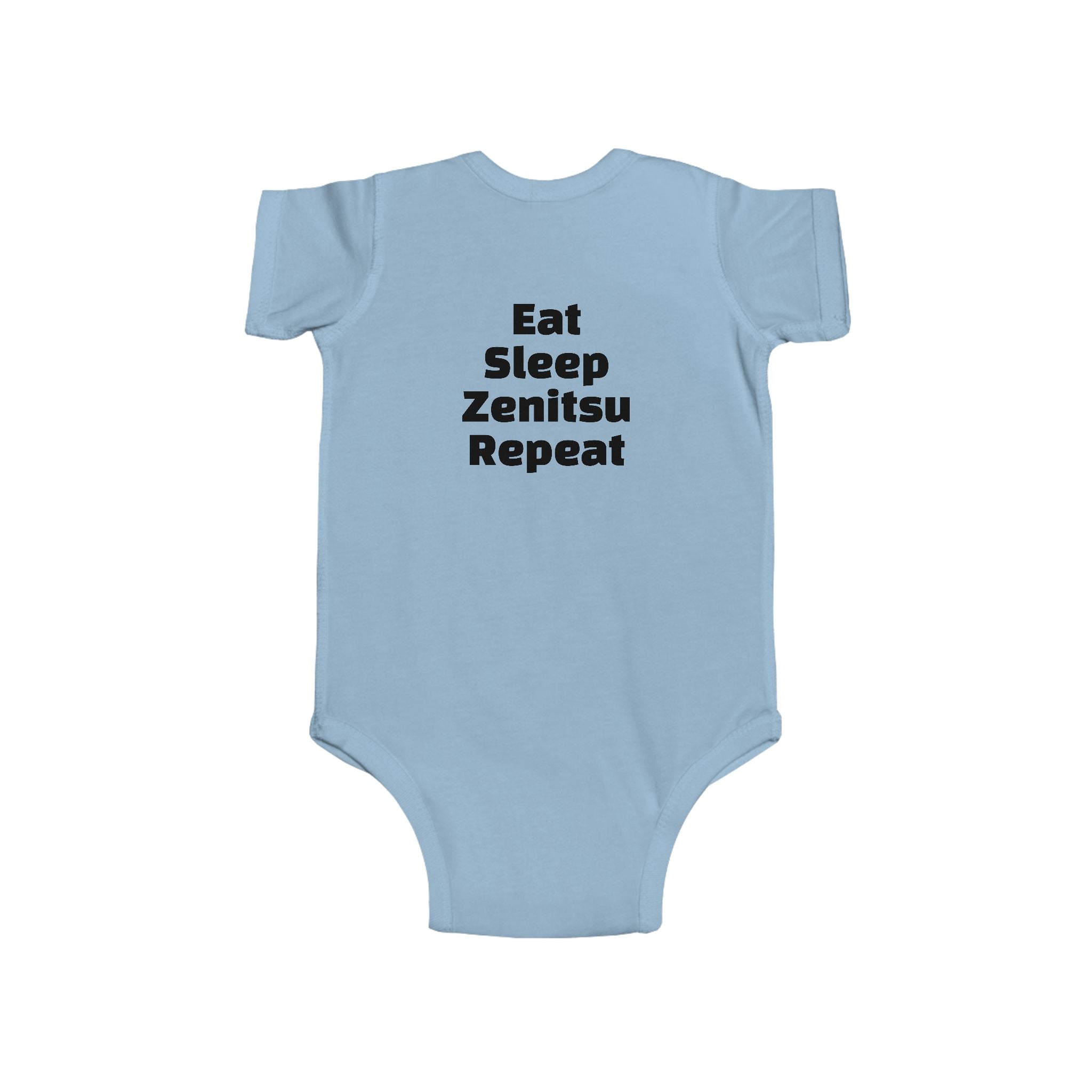 Zenitsu Baby Bodysuit – "Eat Sleep Zenitsu Repeat" Cute Anime Infant Onesie