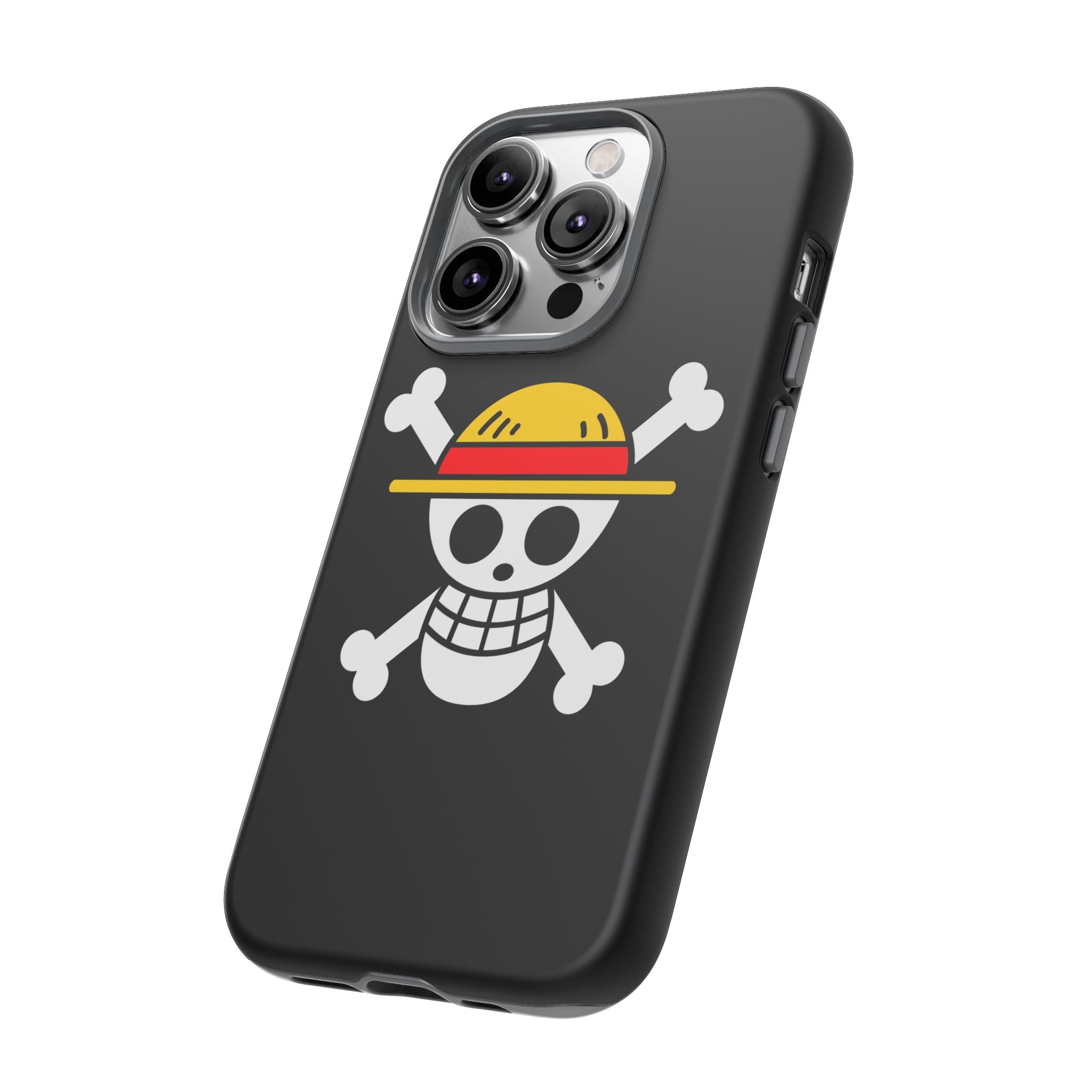 One Piece Straw Hat Skull Phone Case — Anime Pirate Jolly Roger Protective Cover
