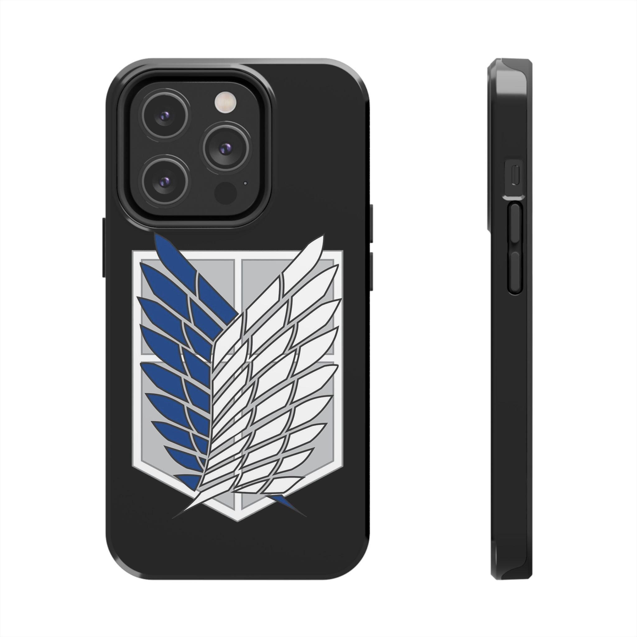 Attack On Titan Survey Corps Tough Phone Case — Anime Wings Emblem Protective iPhone Cover