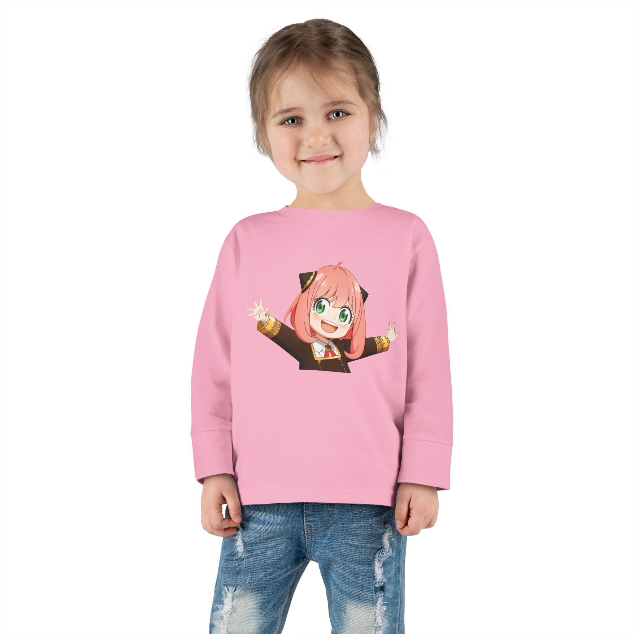 Spy x Family Anya Toddler Long Sleeve Tee — Cute Anime Kid Shirt