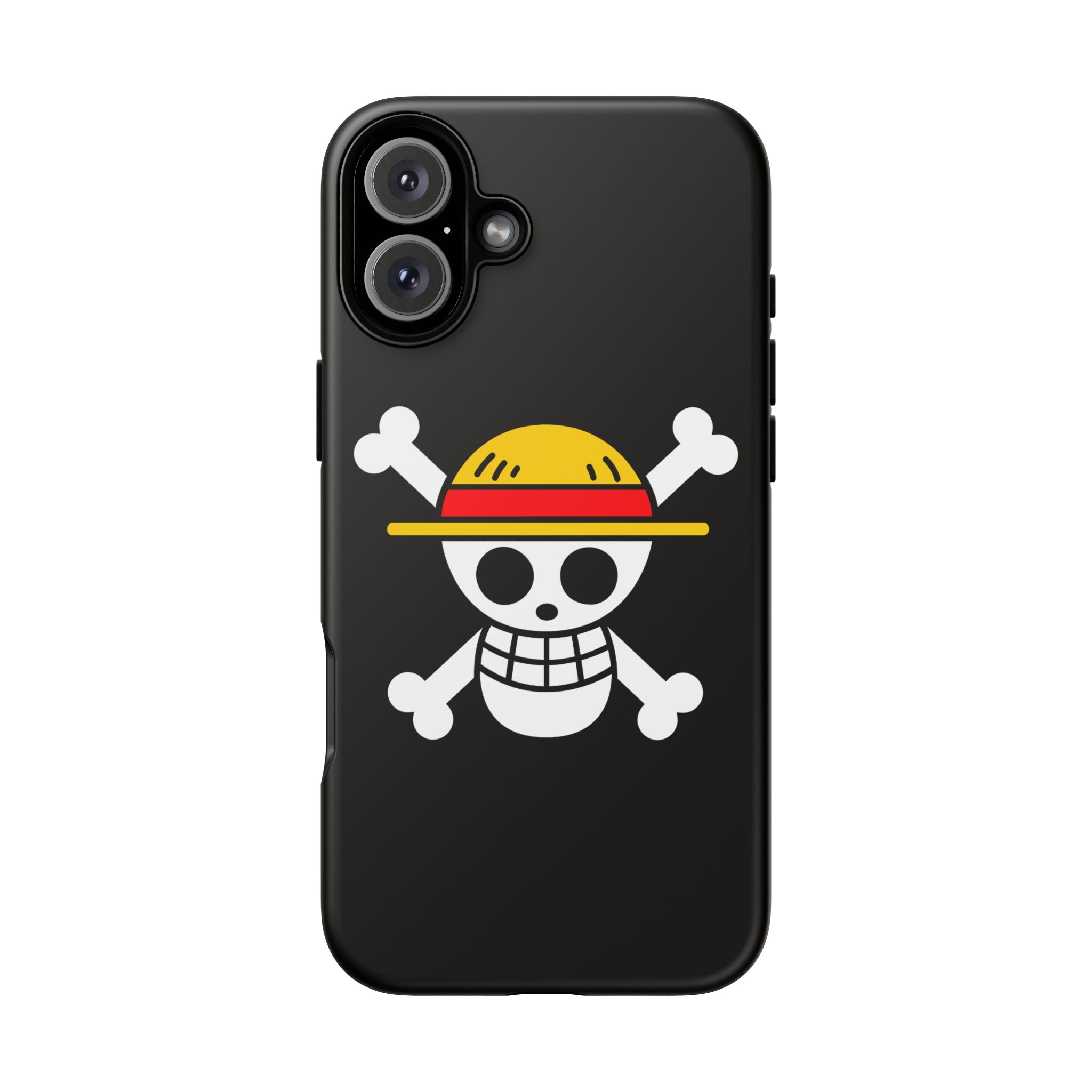 One Piece Straw Hat Skull Phone Case — Anime Pirate Jolly Roger Protective Cover