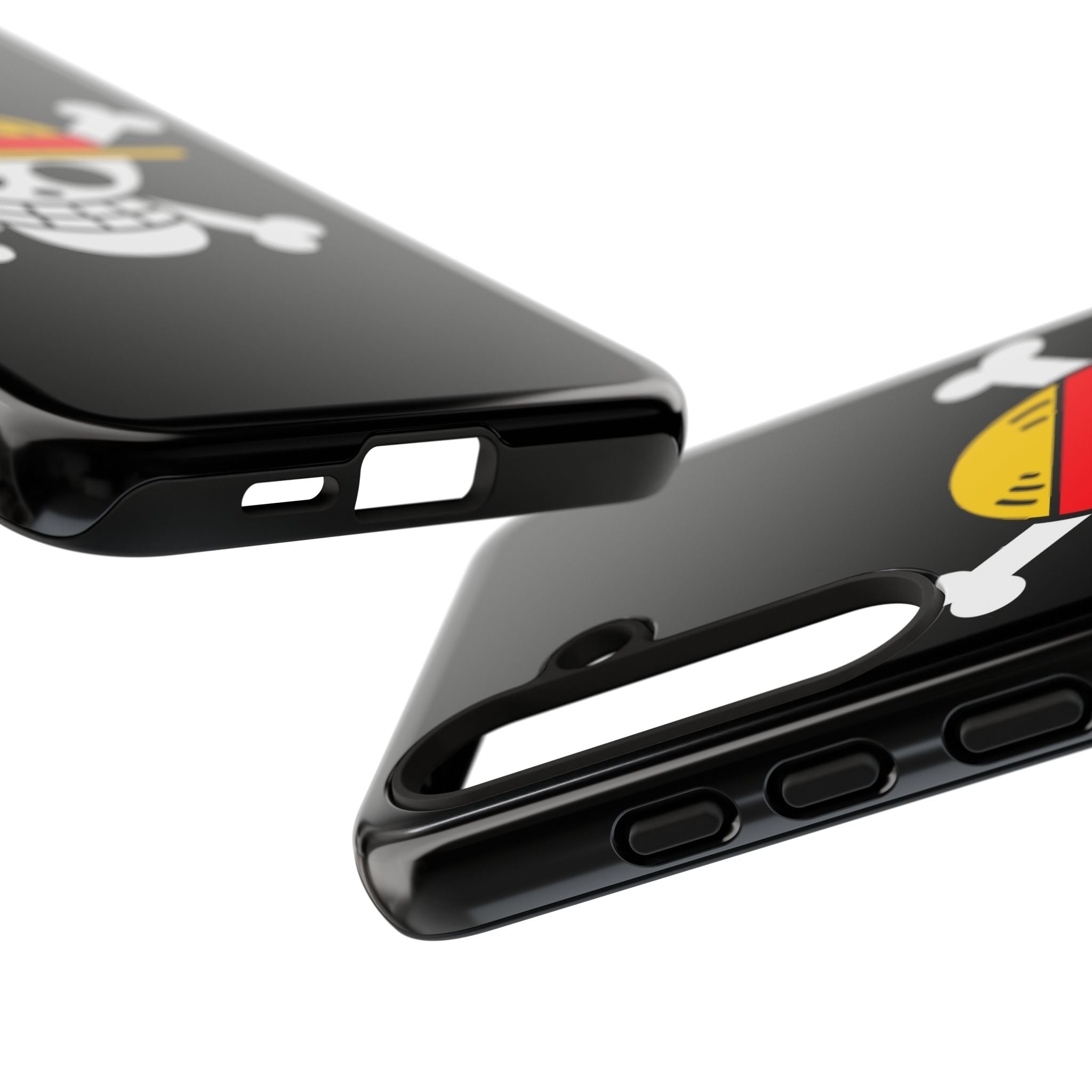 One Piece Straw Hat Skull Phone Case — Anime Pirate Jolly Roger Protective Cover