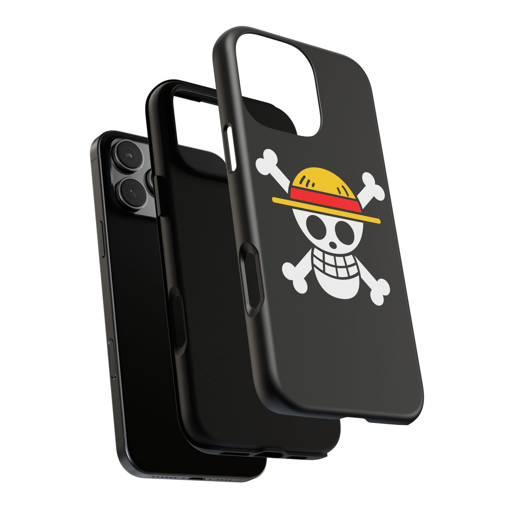 One Piece Straw Hat Skull Phone Case — Anime Pirate Jolly Roger Protective Cover
