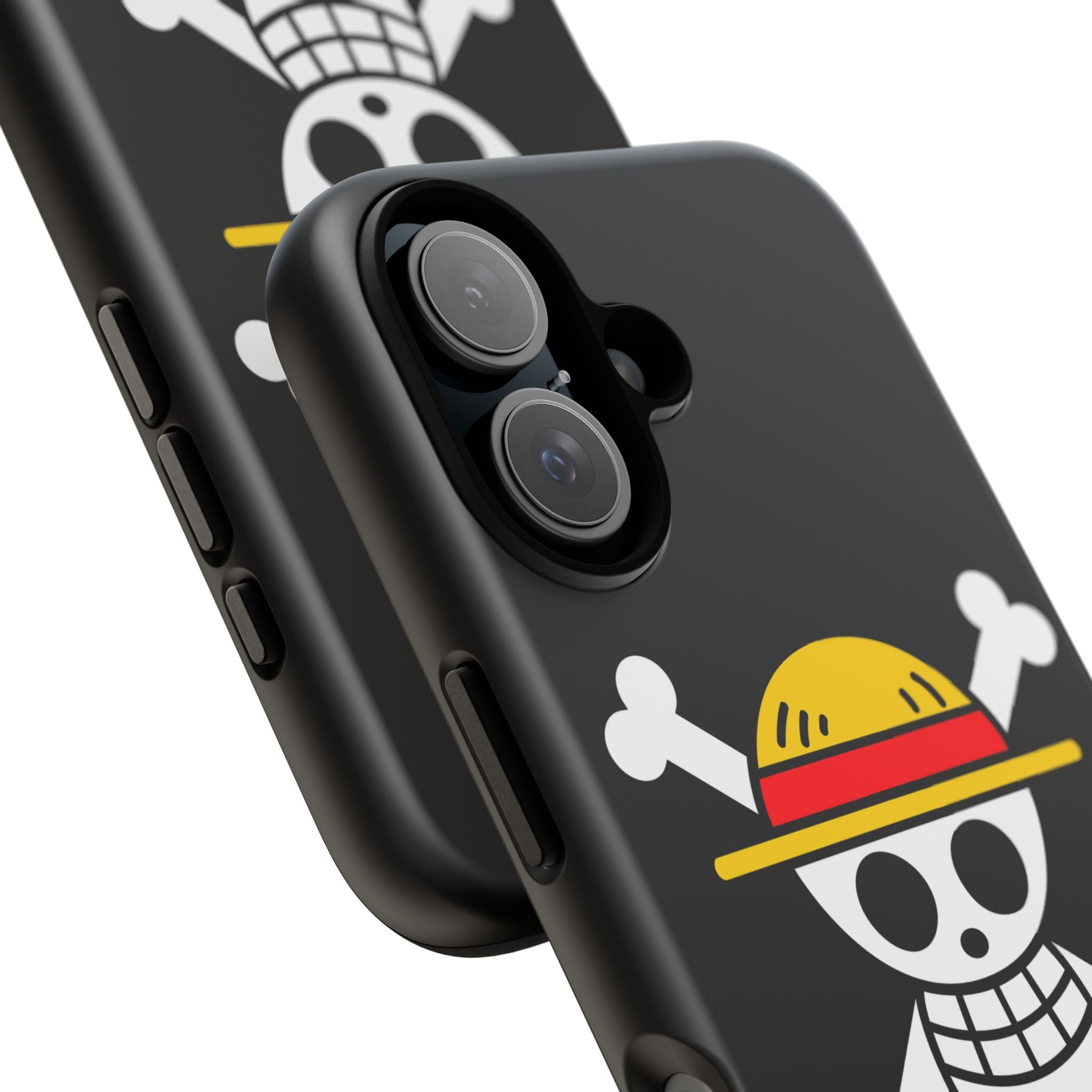 One Piece Straw Hat Skull Phone Case — Anime Pirate Jolly Roger Protective Cover