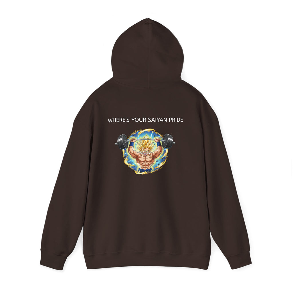 Dragon Ball Z Hoodie — "Where's Your Saiyan Pride" Graphic Pullover