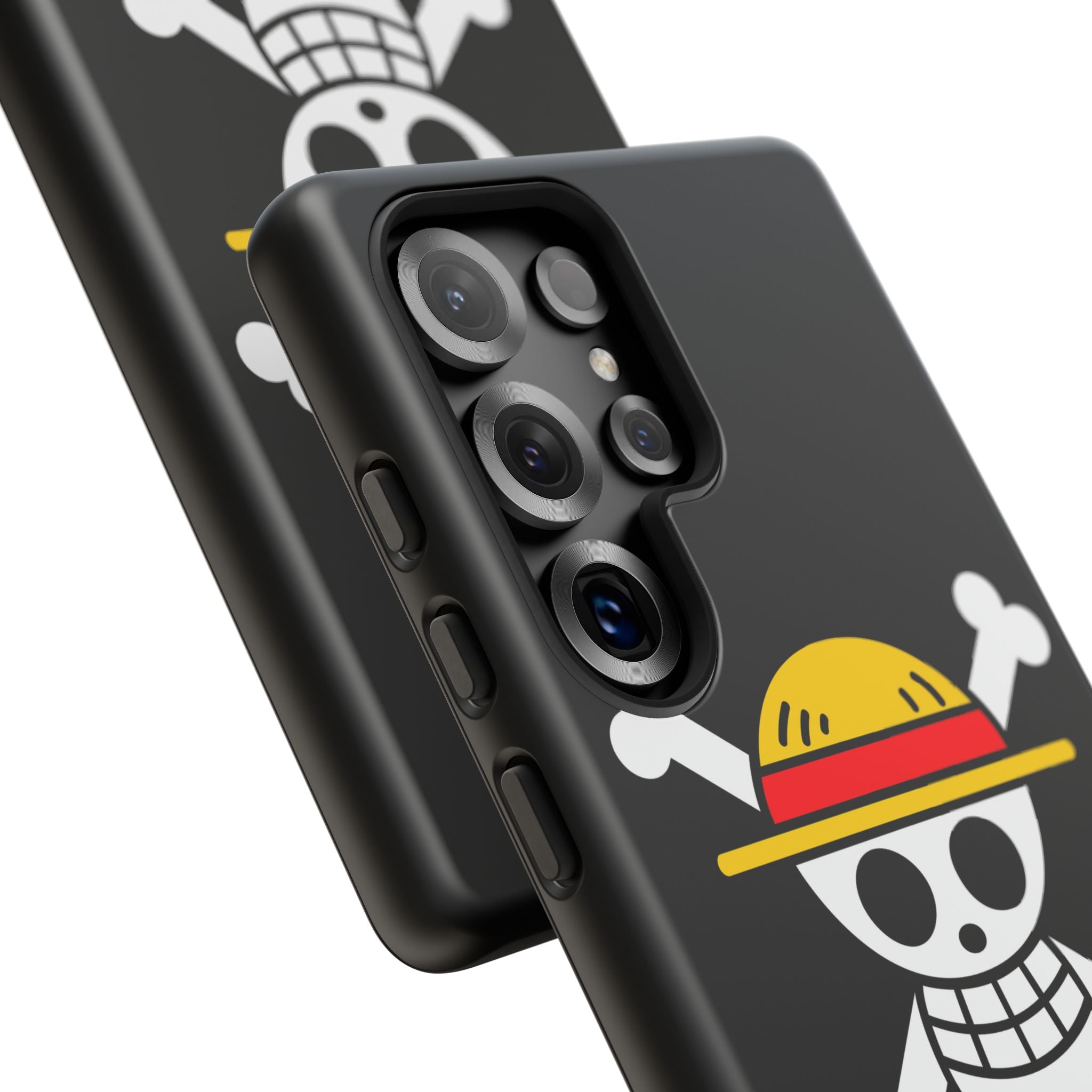 One Piece Straw Hat Skull Phone Case — Anime Pirate Jolly Roger Protective Cover