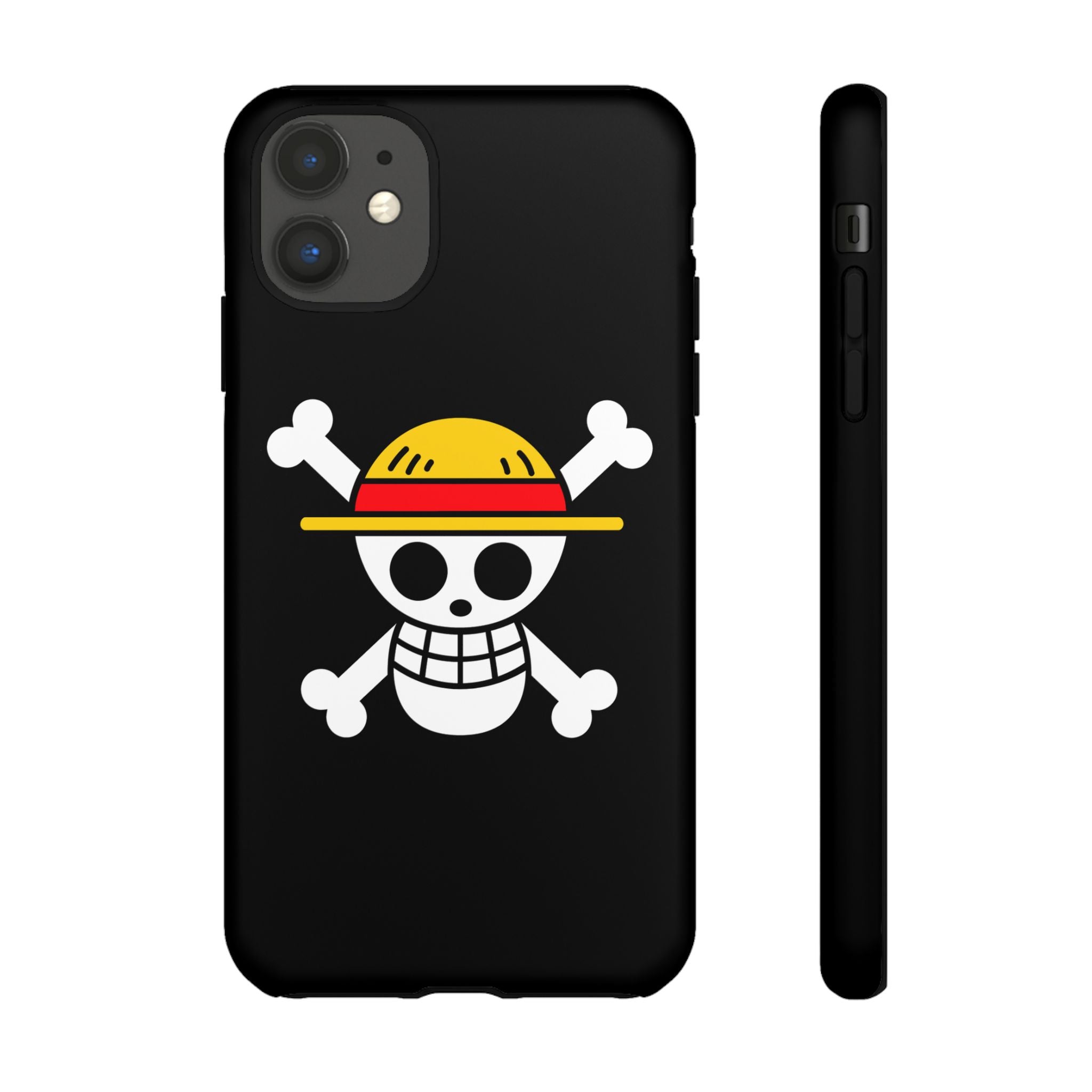 One Piece Straw Hat Skull Phone Case — Anime Pirate Jolly Roger Protective Cover