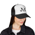 Dragonball z Majin 'M' Trucker Cap — Minimal Black & White Mesh Hat