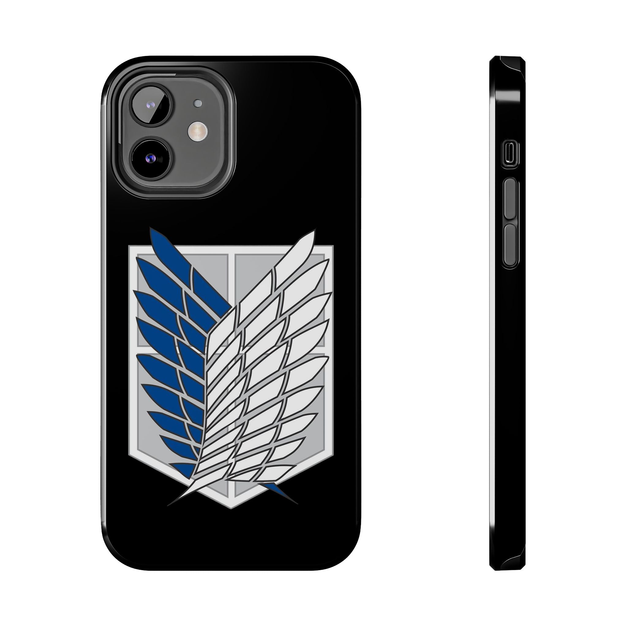 Attack On Titan Survey Corps Tough Phone Case — Anime Wings Emblem Protective iPhone Cover