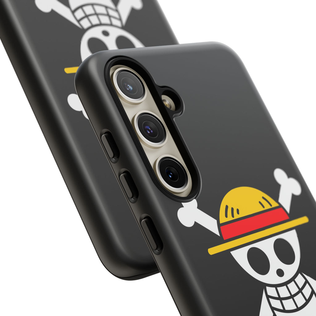 One Piece Straw Hat Skull Phone Case — Anime Pirate Jolly Roger Protective Cover