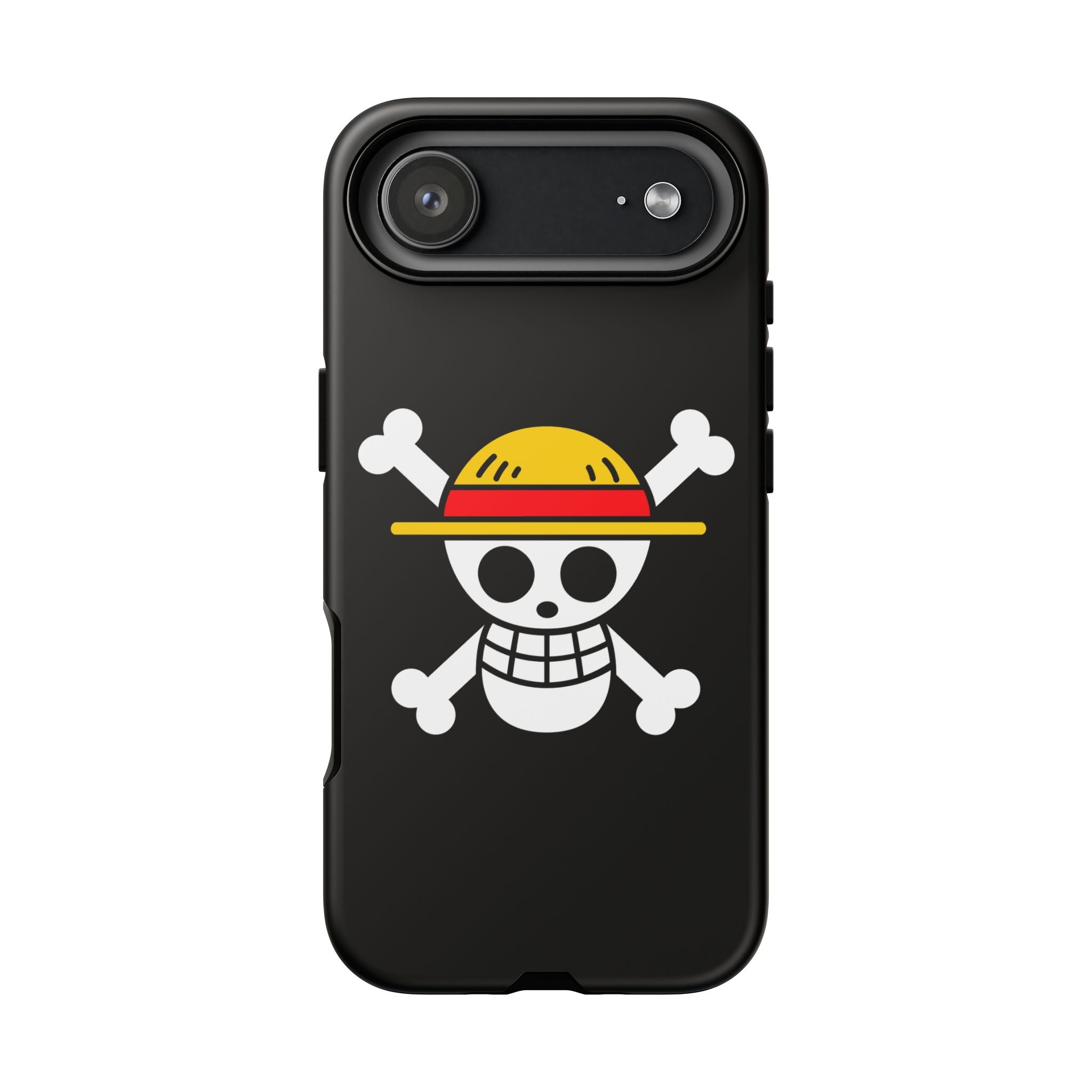 One Piece Straw Hat Skull Phone Case — Anime Pirate Jolly Roger Protective Cover