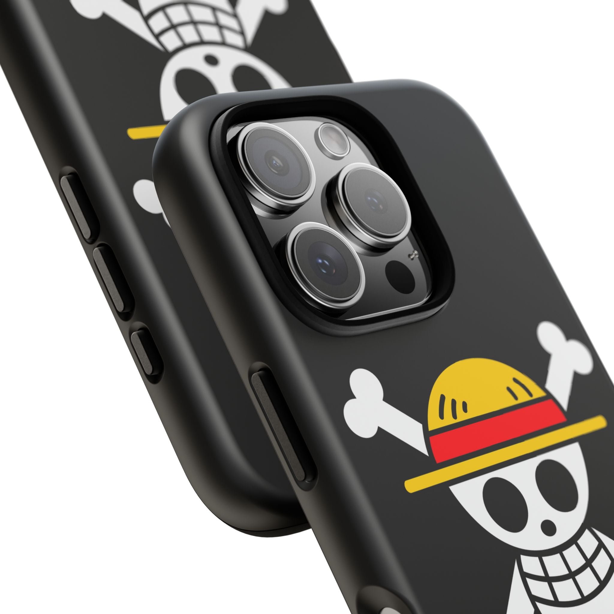One Piece Straw Hat Skull Phone Case — Anime Pirate Jolly Roger Protective Cover