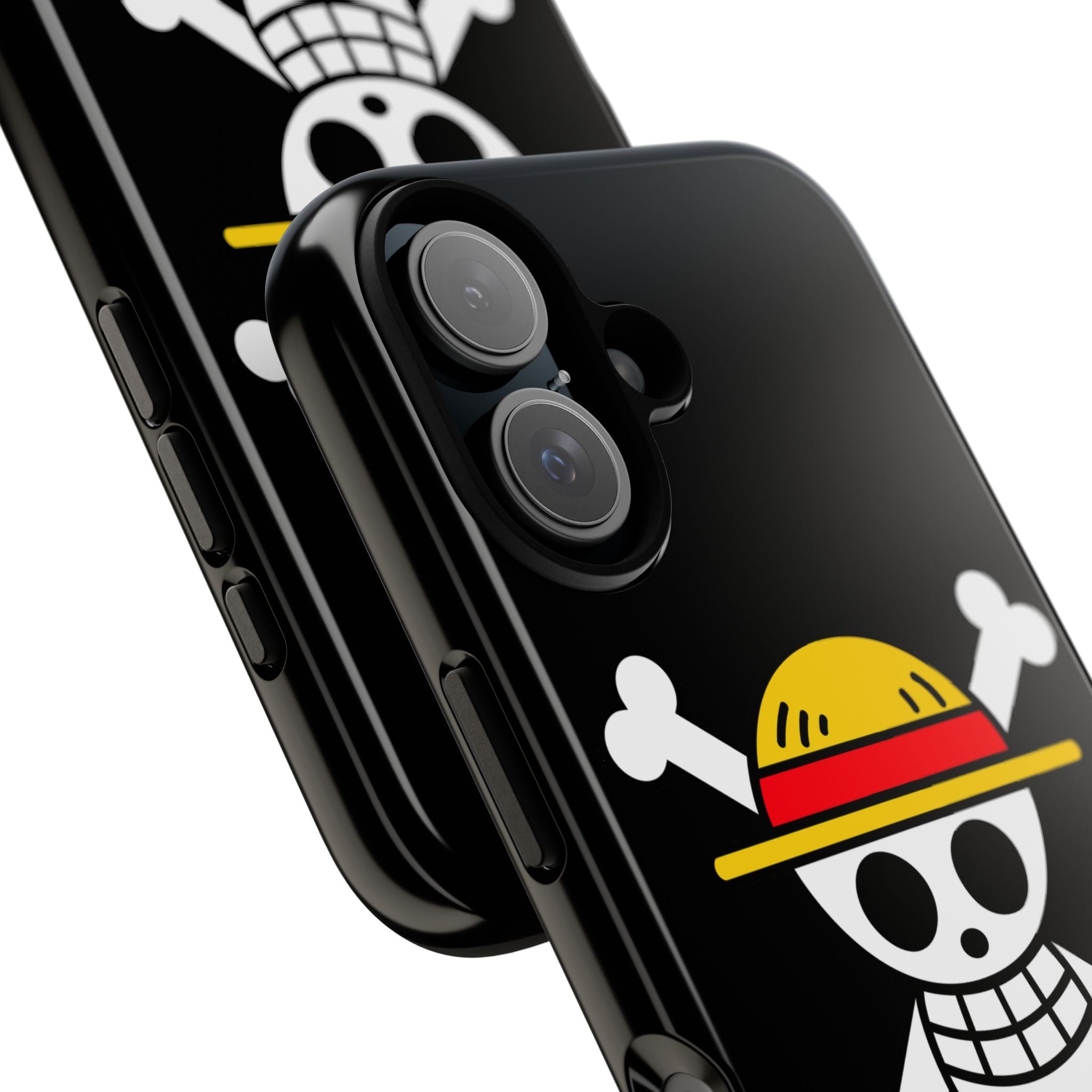 One Piece Straw Hat Skull Phone Case — Anime Pirate Jolly Roger Protective Cover